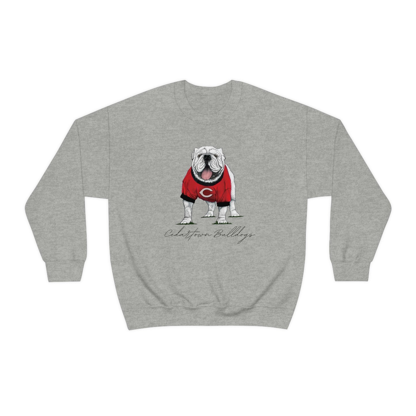 Cedartown Bulldogs Gildan 18000 Unisex Heavy Blend Crewneck Sweatshirt