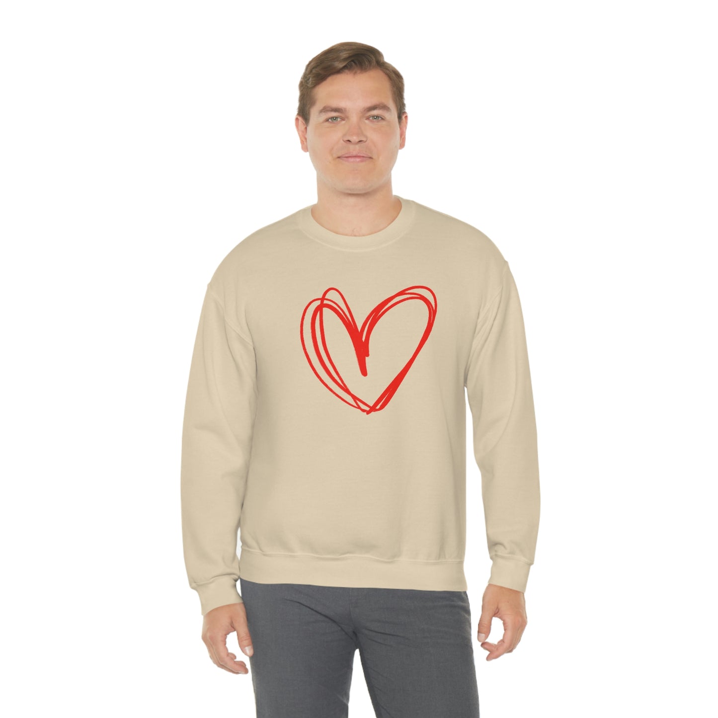 Heart Valentine Women's Unisex Heavy Blend Crewneck Sweatshirt