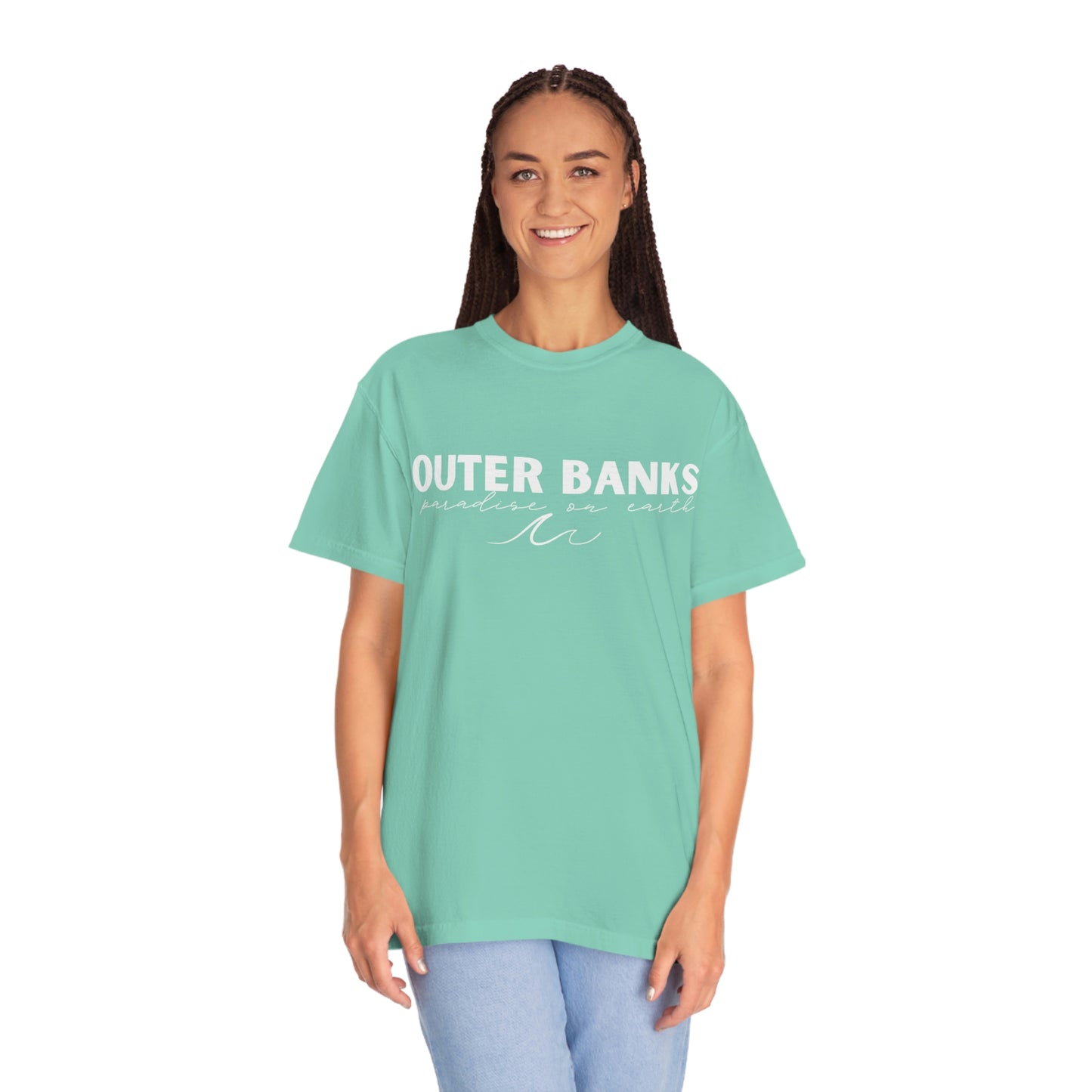 Outer Banks OBX Paradise on Earth Waves Comfort Colors 1717 Unisex Garment-Dyed T-shirt