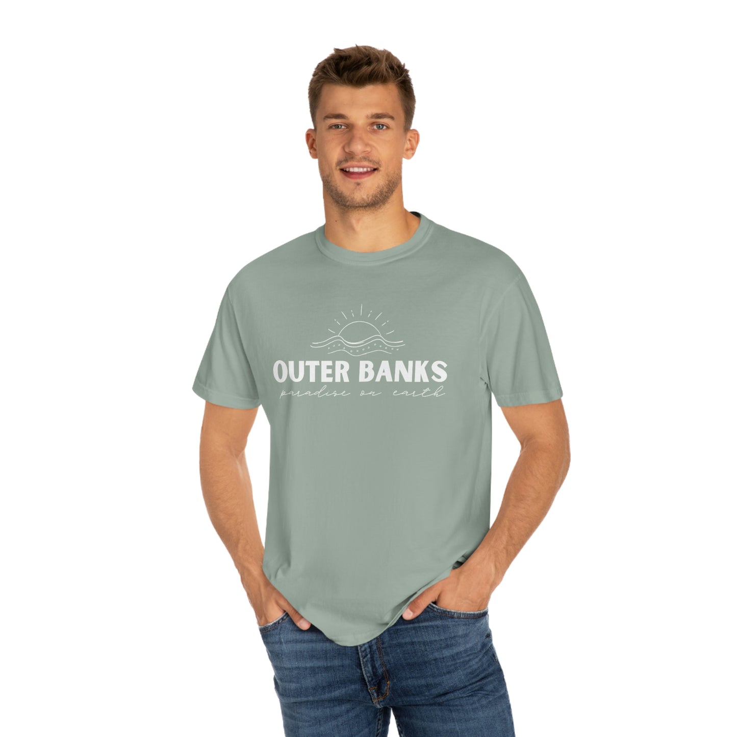 Outer Banks OBX Paradise on Earth Comfort Colors 1717 Unisex Garment-Dyed T-shirt