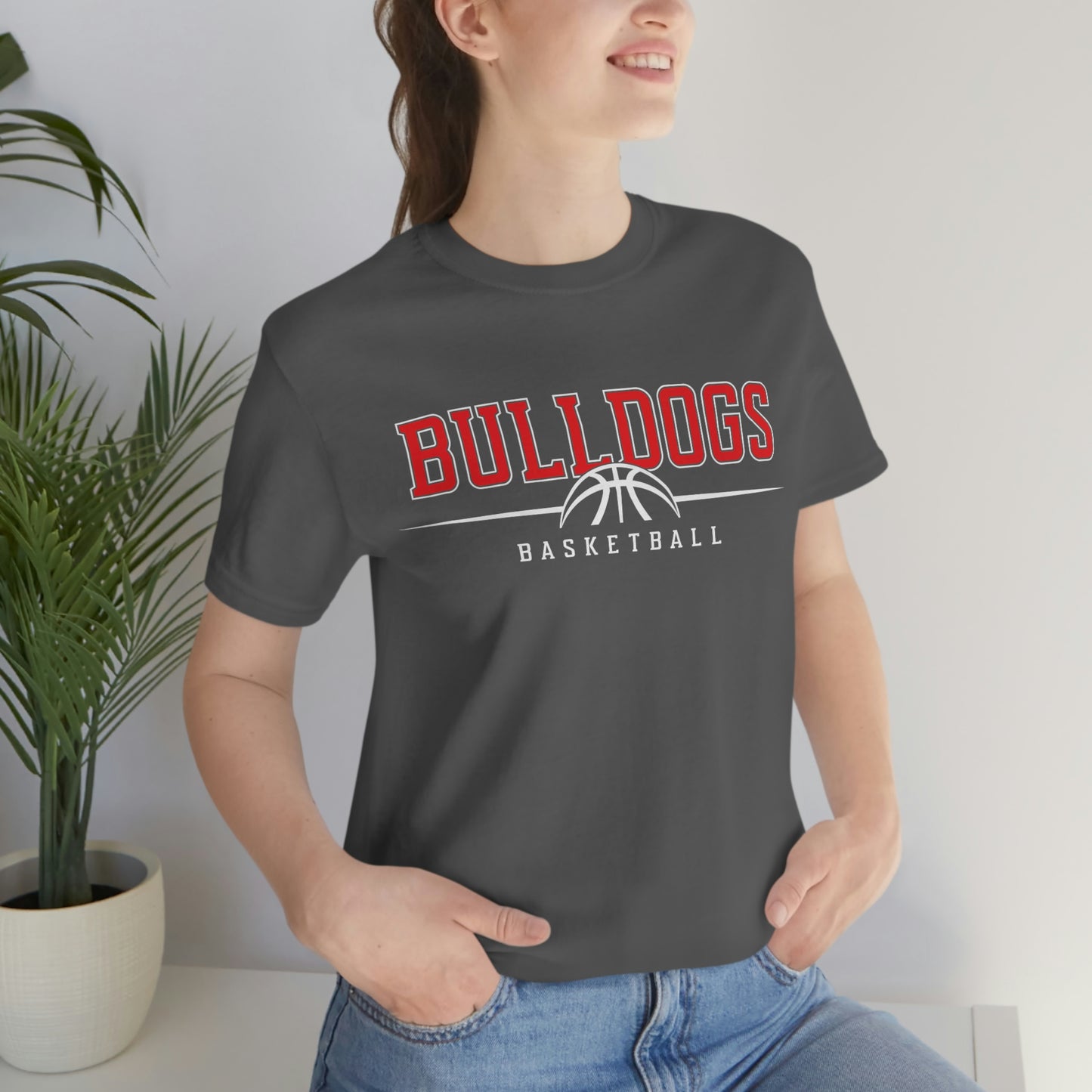 Bulldog Basketball Shirt Soft Style Unisex Jersey Short Sleeve Tee