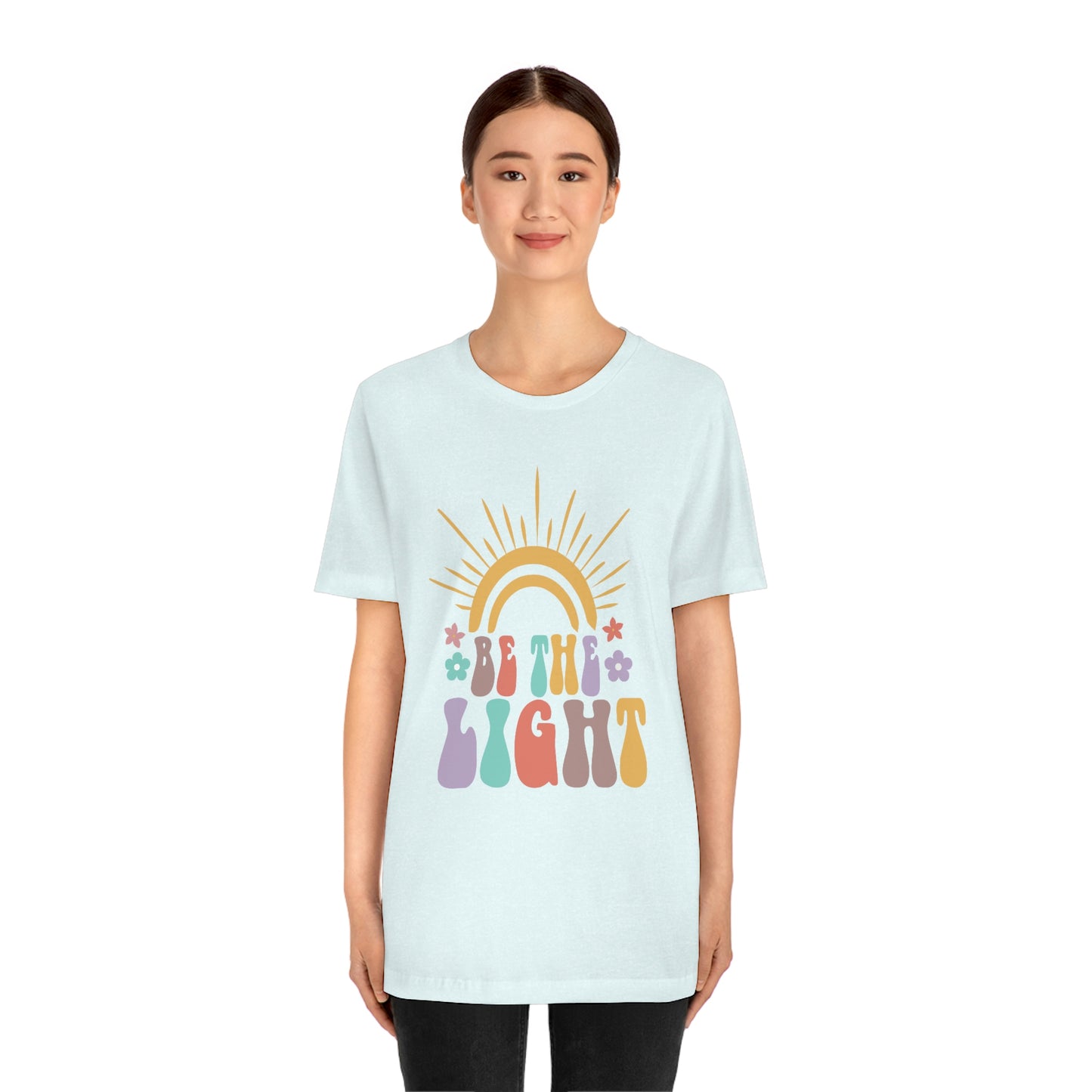 Inspirational Shirt Be The Light Bella+Canvas 3001 Unisex Jersey Short Sleeve Tee