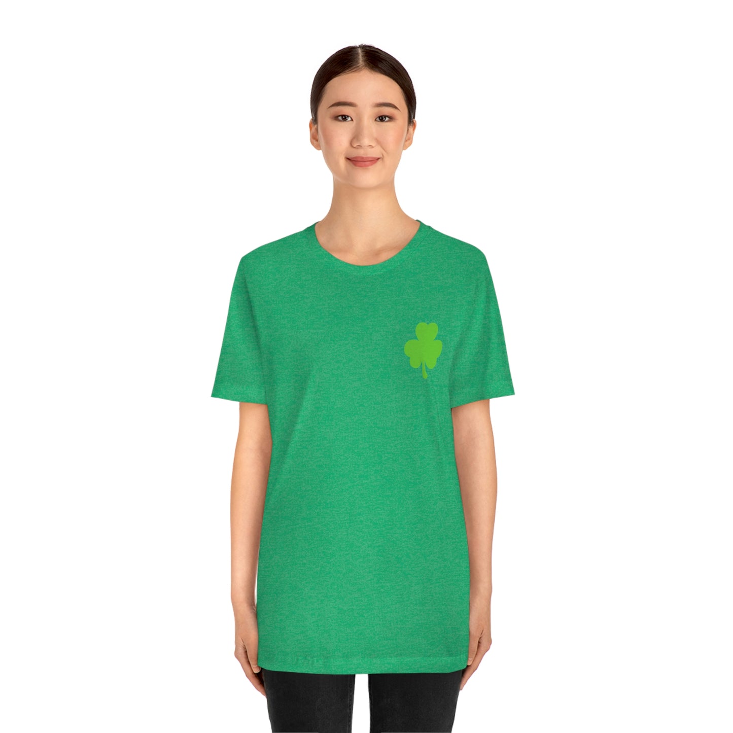 St. Patrick's Day American Flag Bella+Canvas 3001 Unisex Jersey Short Sleeve Tee