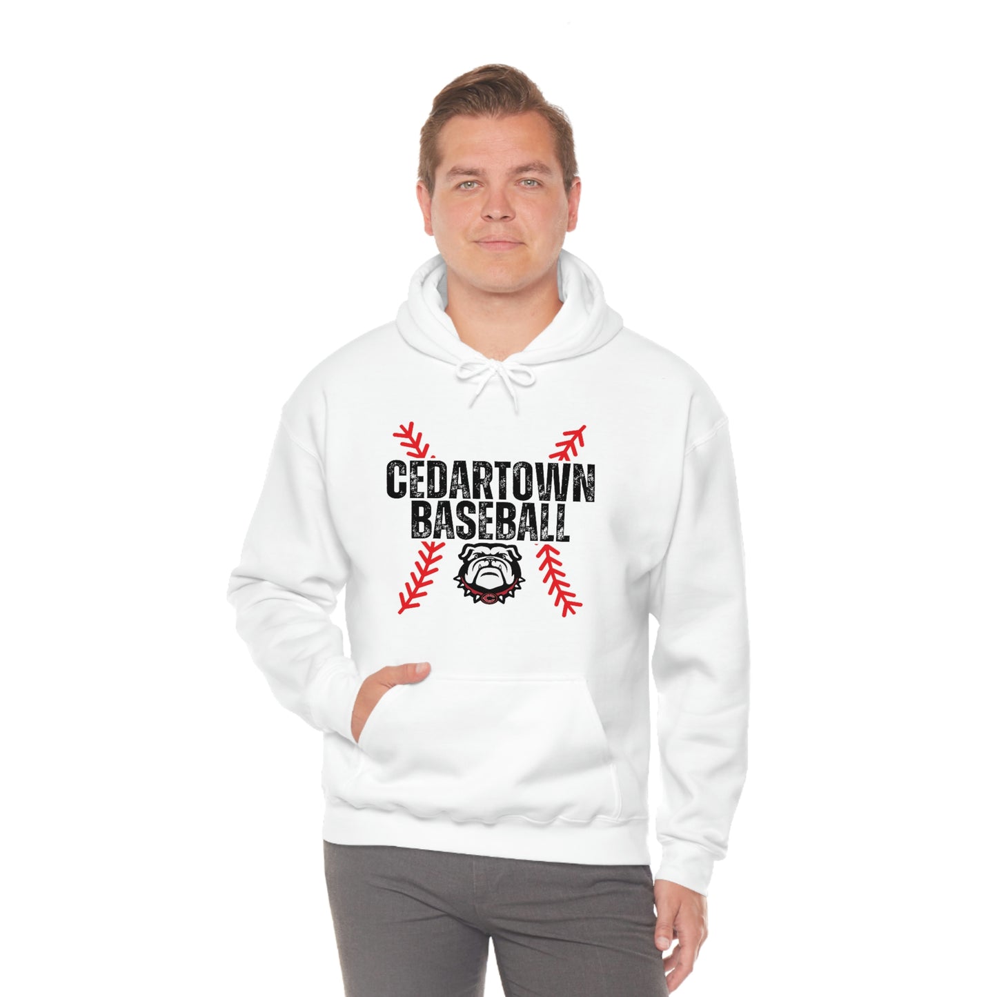 Cedartown Baseball Gildan 18500 Unisex Heavy Blend Hooded Sweatshirt with Pockets