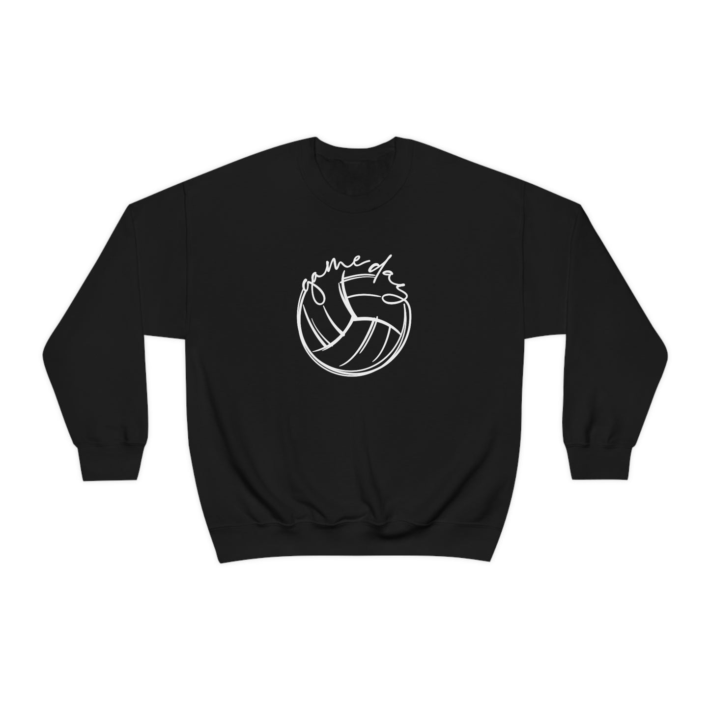 Volleyball Game Day Gildan 18000 Unisex Heavy Blend Crewneck Sweatshirt