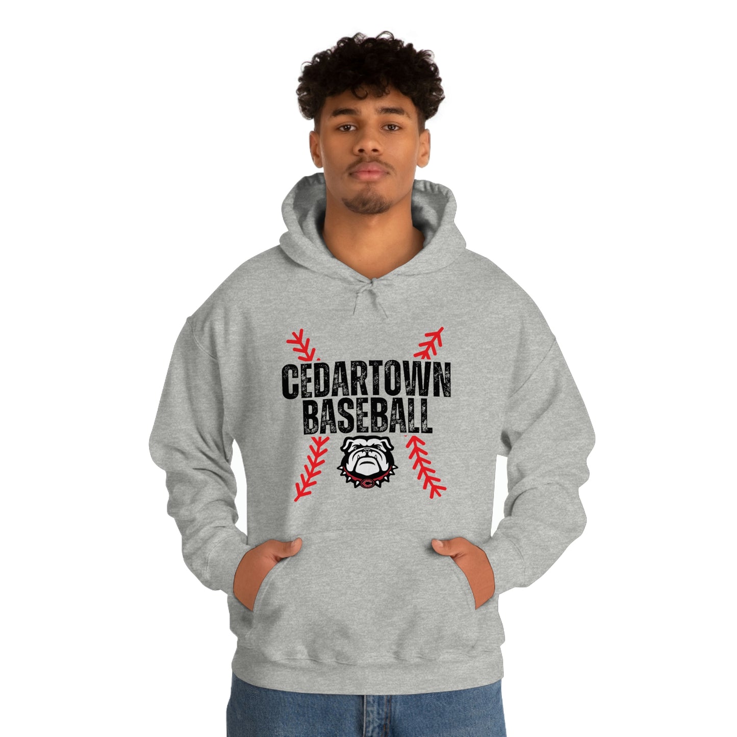 Cedartown Baseball Gildan 18500 Unisex Heavy Blend Hooded Sweatshirt with Pockets