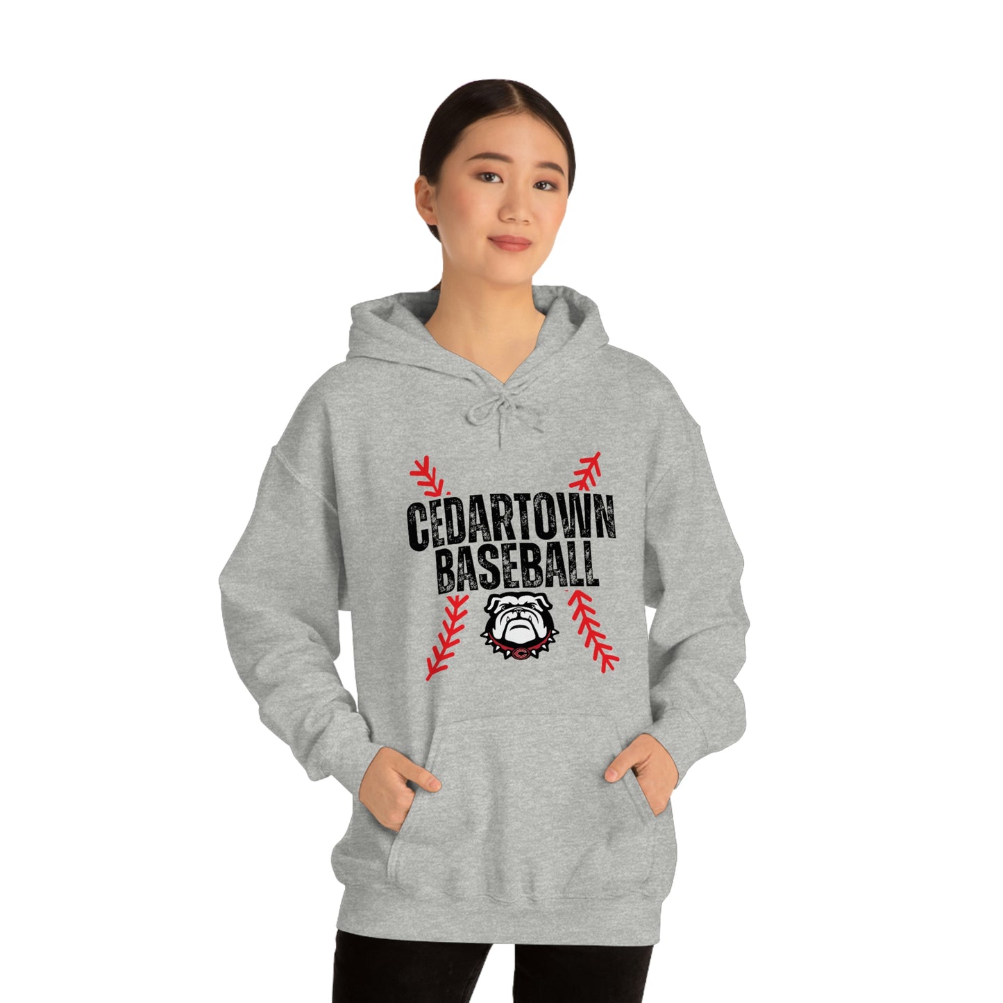 Cedartown Baseball Gildan 18500 Unisex Heavy Blend Hooded Sweatshirt with Pockets