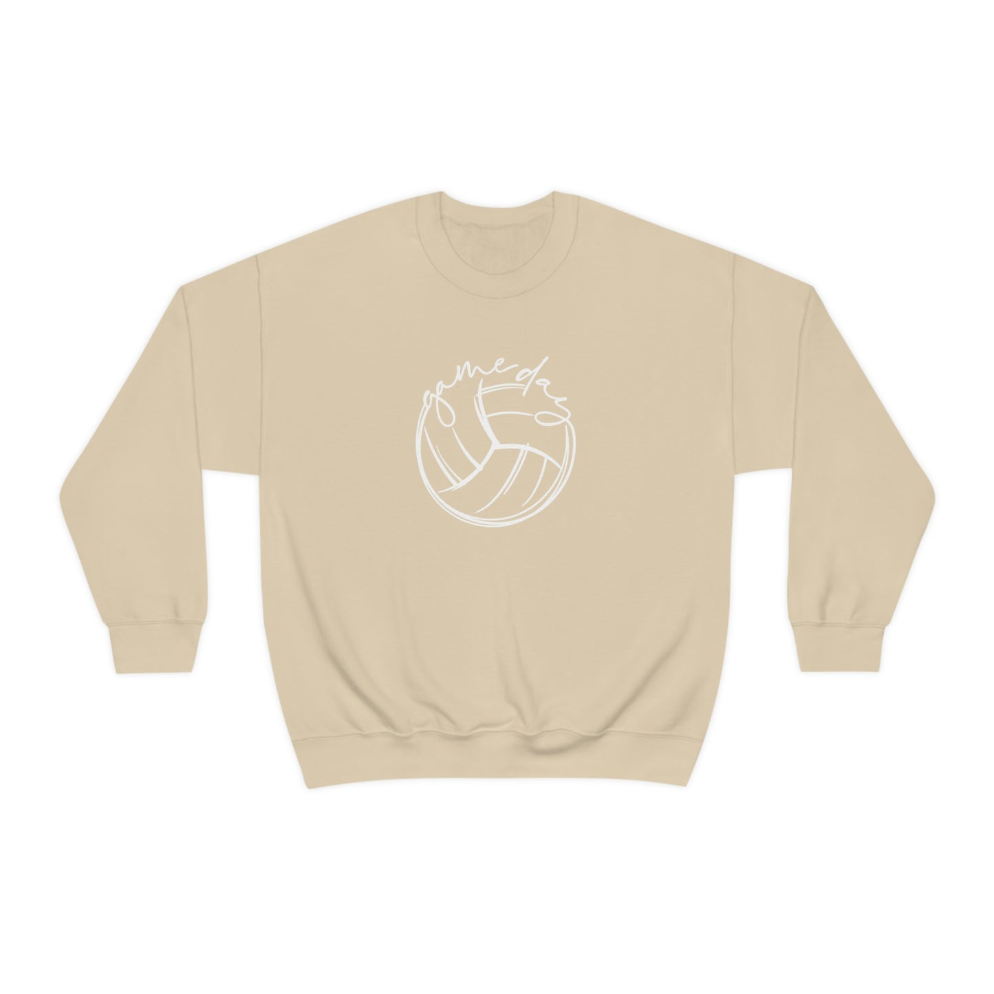 Volleyball Game Day Gildan 18000 Unisex Heavy Blend Crewneck Sweatshirt