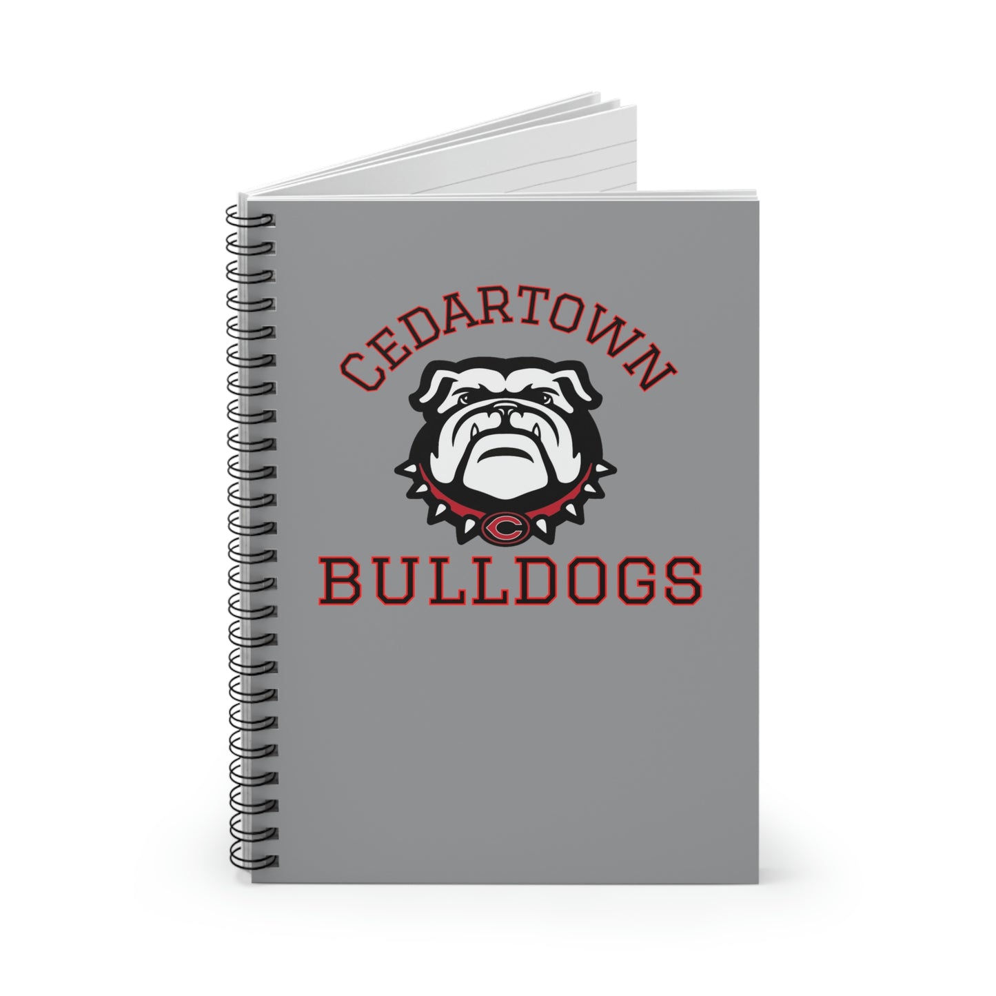 Cedartown Bulldogs Mascot School Spirit Spiral Notebook - Ruled Line