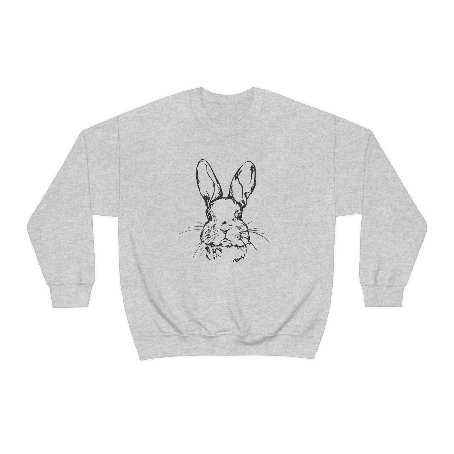 Happy Easter Spring Bunny Gildan 18000 Unisex Heavy Blend Crewneck Sweatshirt