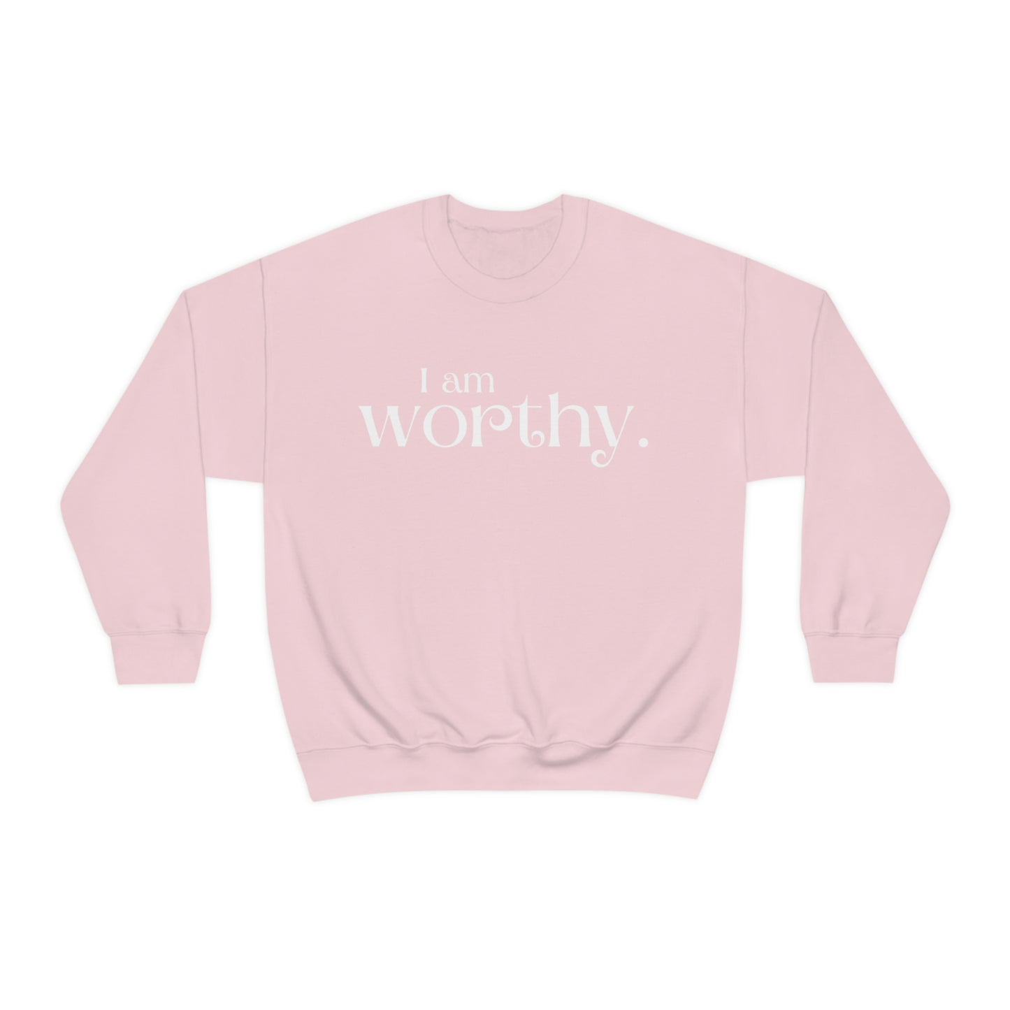 I am worthy Women's affirmation crew neck sweatshirt