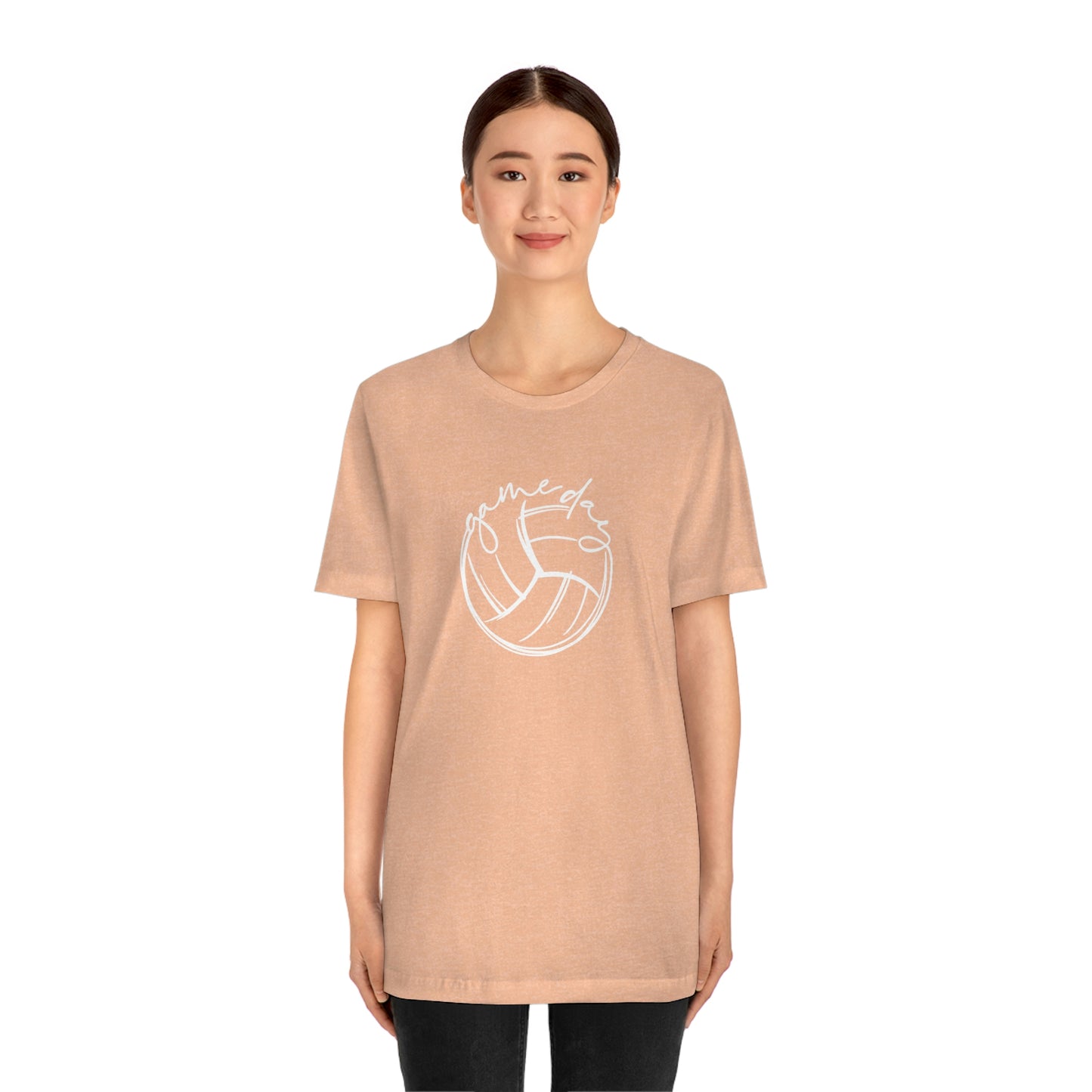 Volleyball Game Day Bella+Canvas 3001 Unisex Jersey Short Sleeve Tee