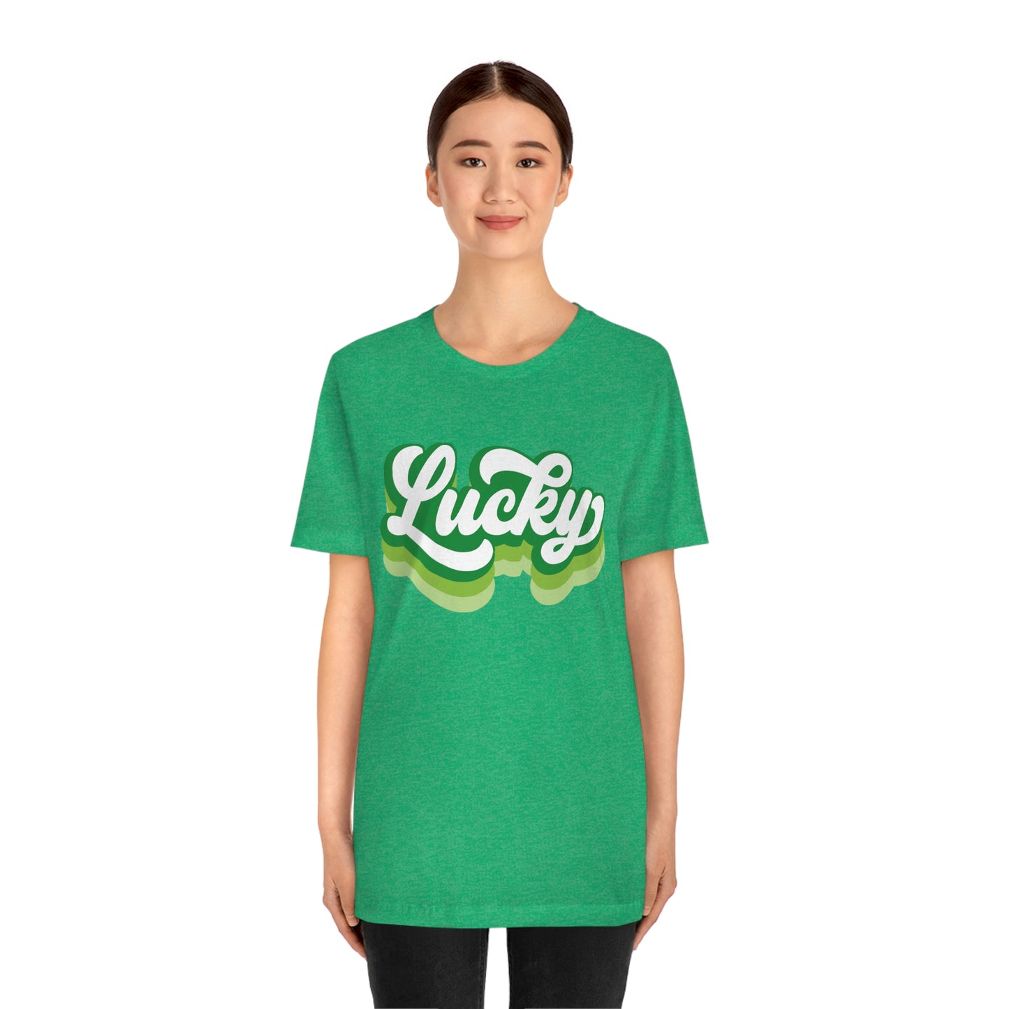 St. Patrick's Day Lucky Bella+Canvas 3001 Unisex Jersey Short Sleeve Tee