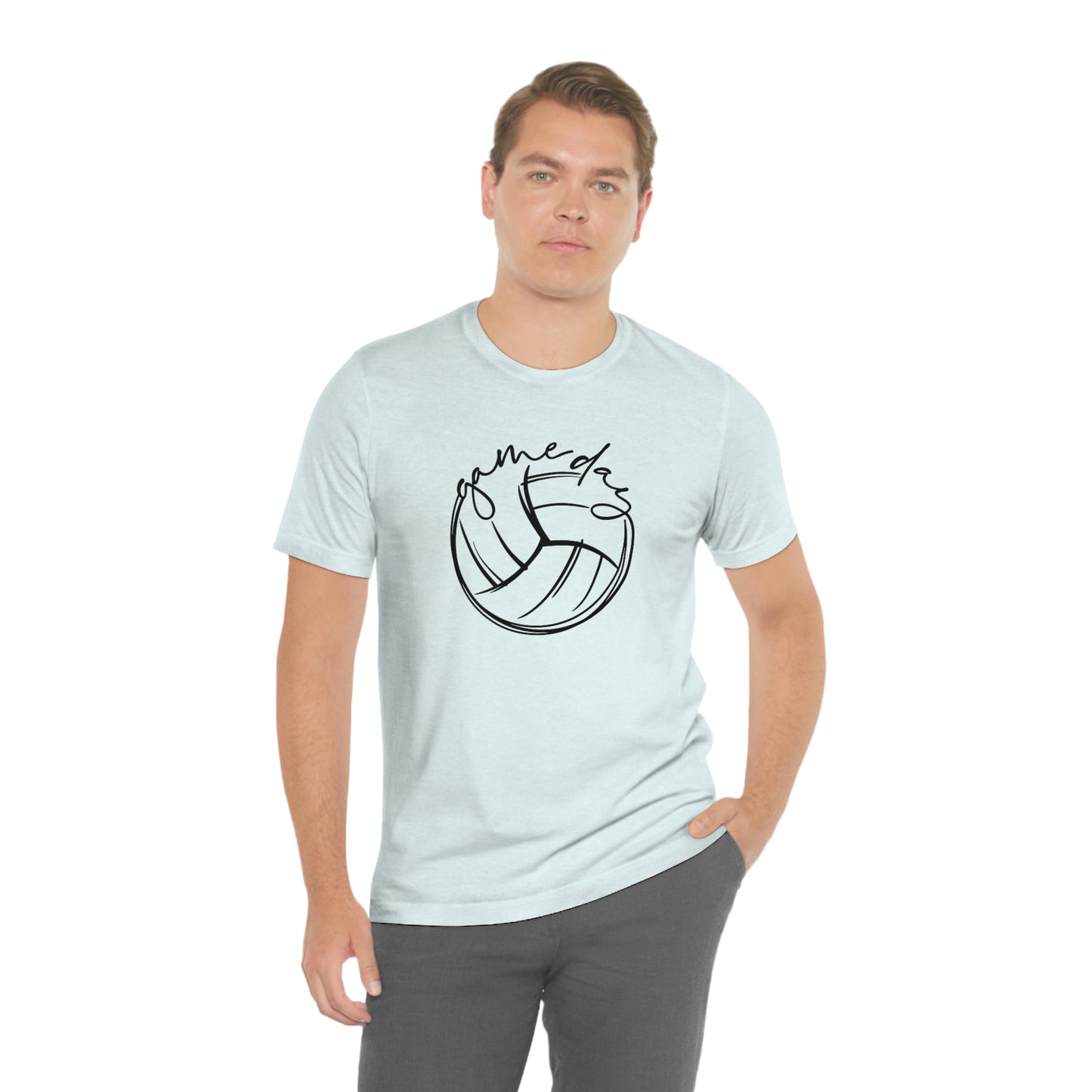 Volleyball Game Day Bella+Canvas 3001 Unisex Jersey Short Sleeve Tee