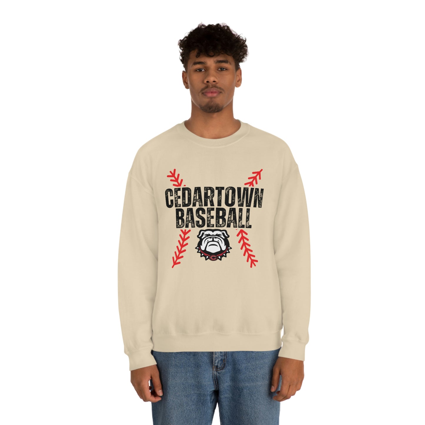 Cedartown Baseball Gildan 18000 Unisex Heavy Blend Crewneck Sweatshirt