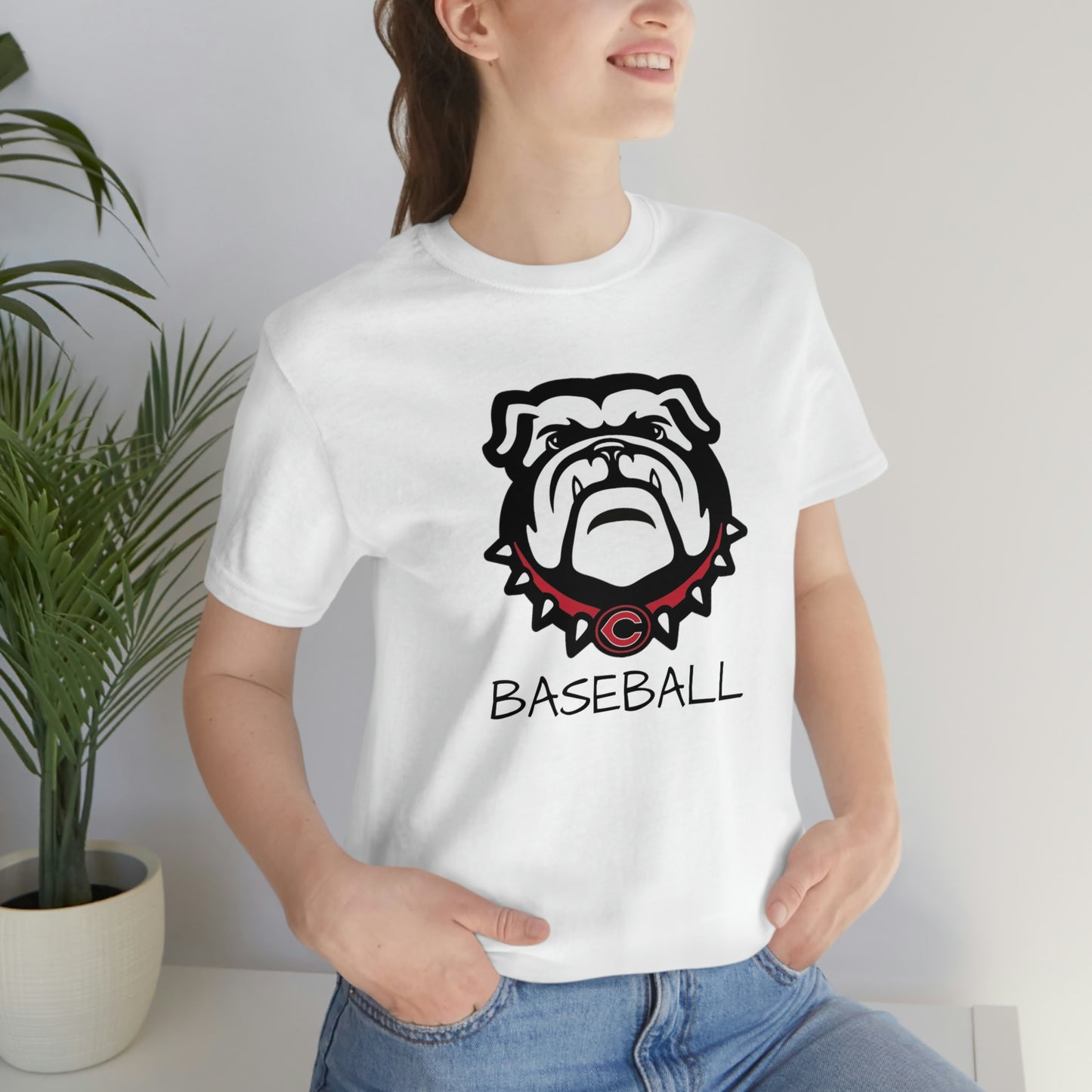 Bulldog Baseball Bella+Canvas 3001 Unisex Jersey Short Sleeve Tee