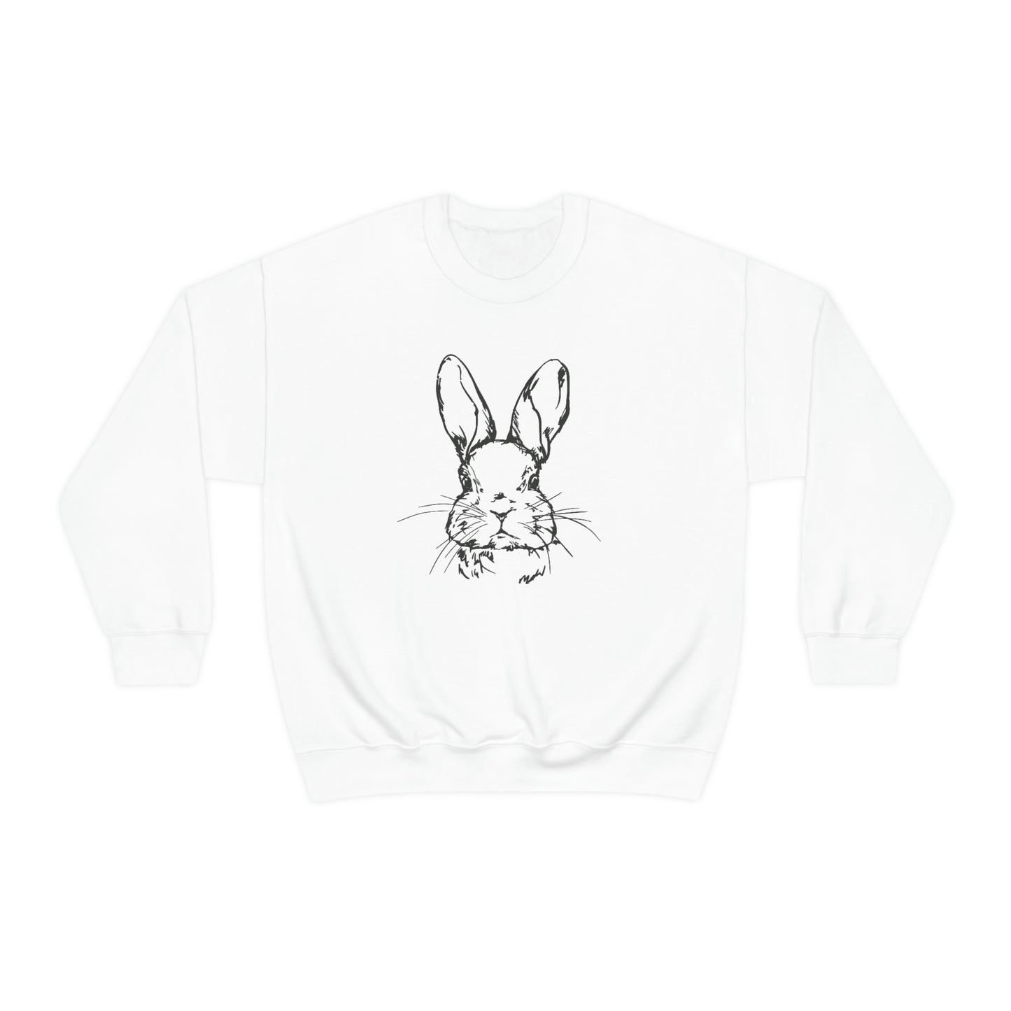 Happy Easter Spring Bunny Gildan 18000 Unisex Heavy Blend Crewneck Sweatshirt