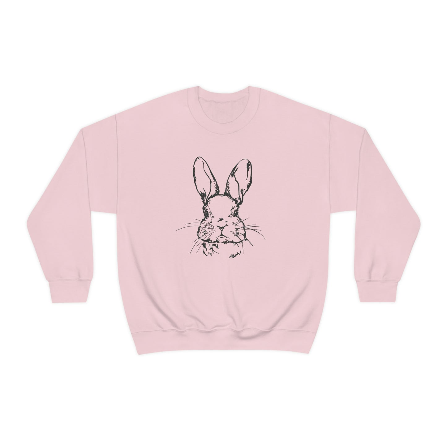 Happy Easter Spring Bunny Gildan 18000 Unisex Heavy Blend Crewneck Sweatshirt