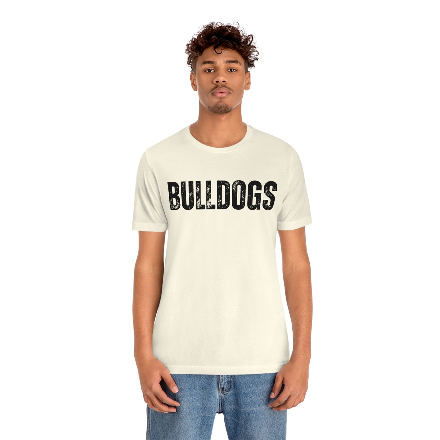 Bulldogs Women's and Men's Unisex Jersey Short Sleeve Tee Bella+Canvas 3001