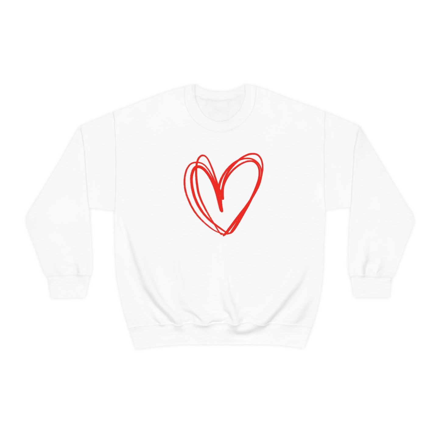 Heart Valentine Women's Unisex Heavy Blend Crewneck Sweatshirt