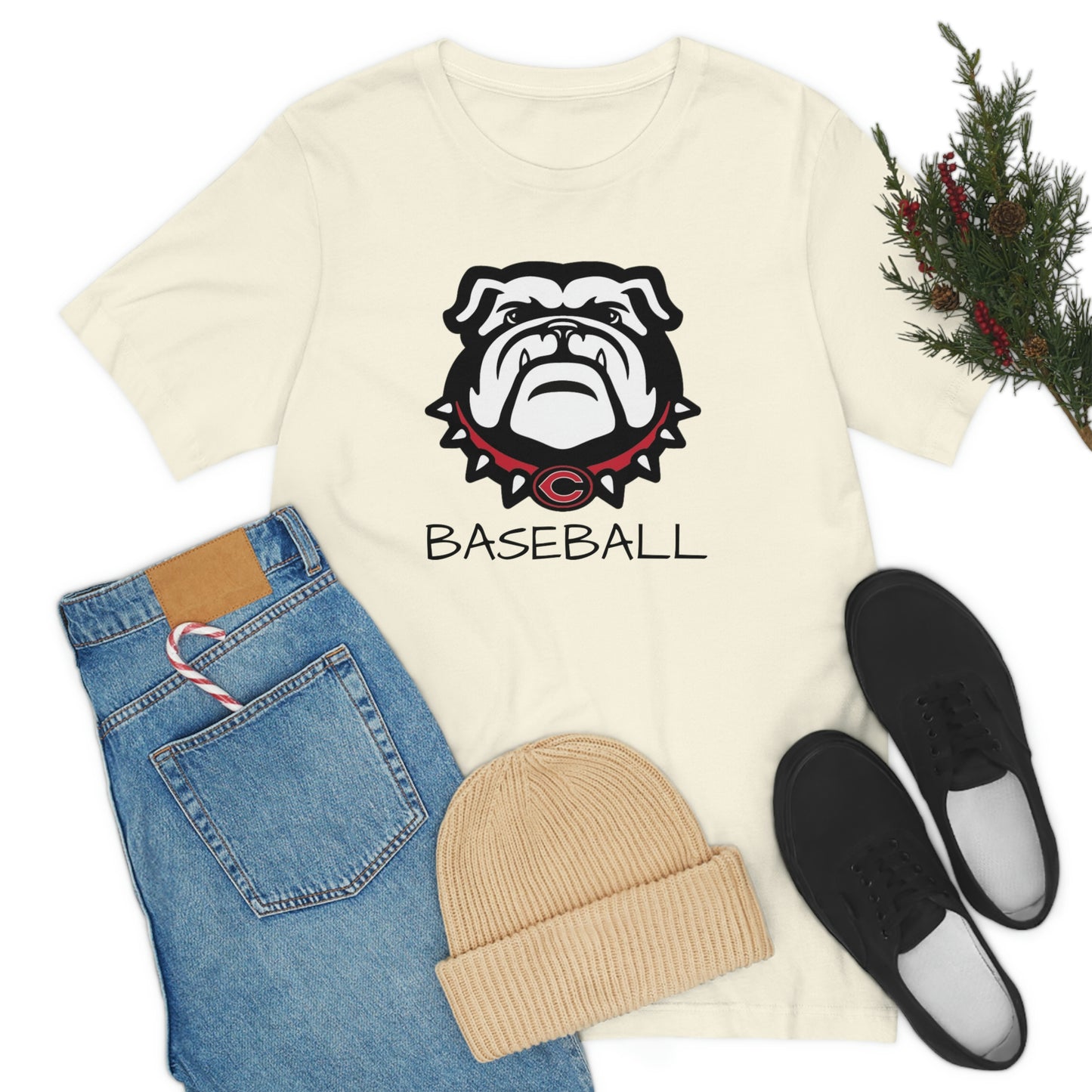 Bulldog Baseball Bella+Canvas 3001 Unisex Jersey Short Sleeve Tee