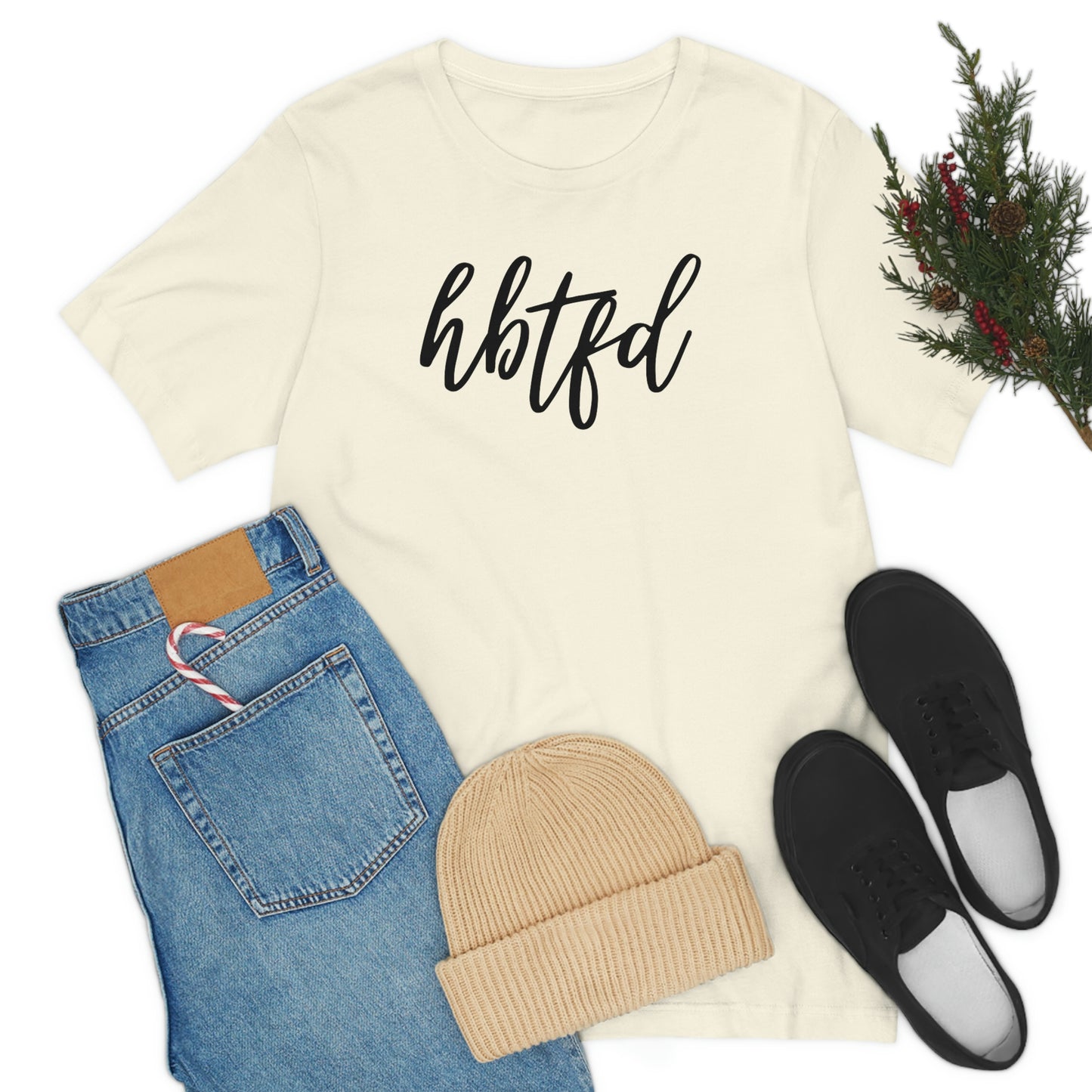 HBTFD girlie font Georgia Bulldog Soft Style Unisex Jersey Short Sleeve Tee