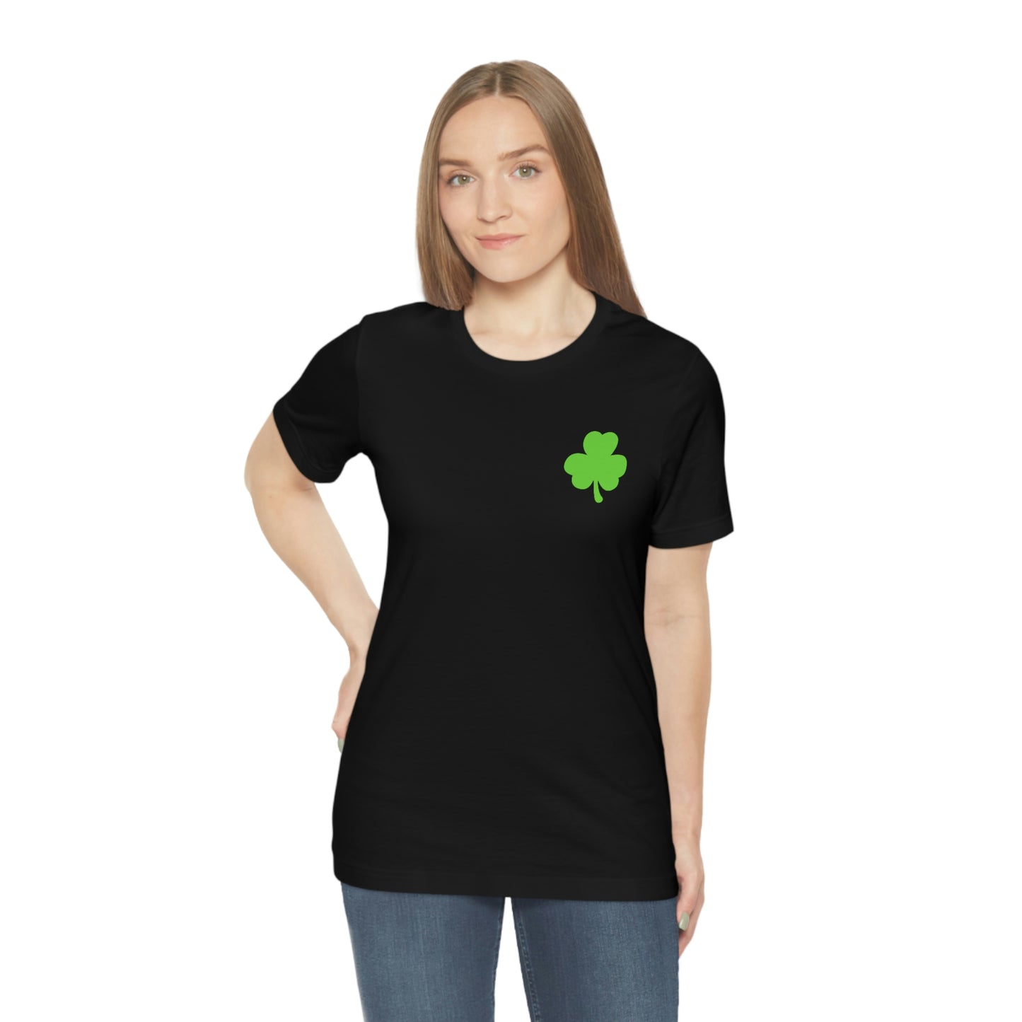 St. Patrick's Day American Flag Bella+Canvas 3001 Unisex Jersey Short Sleeve Tee