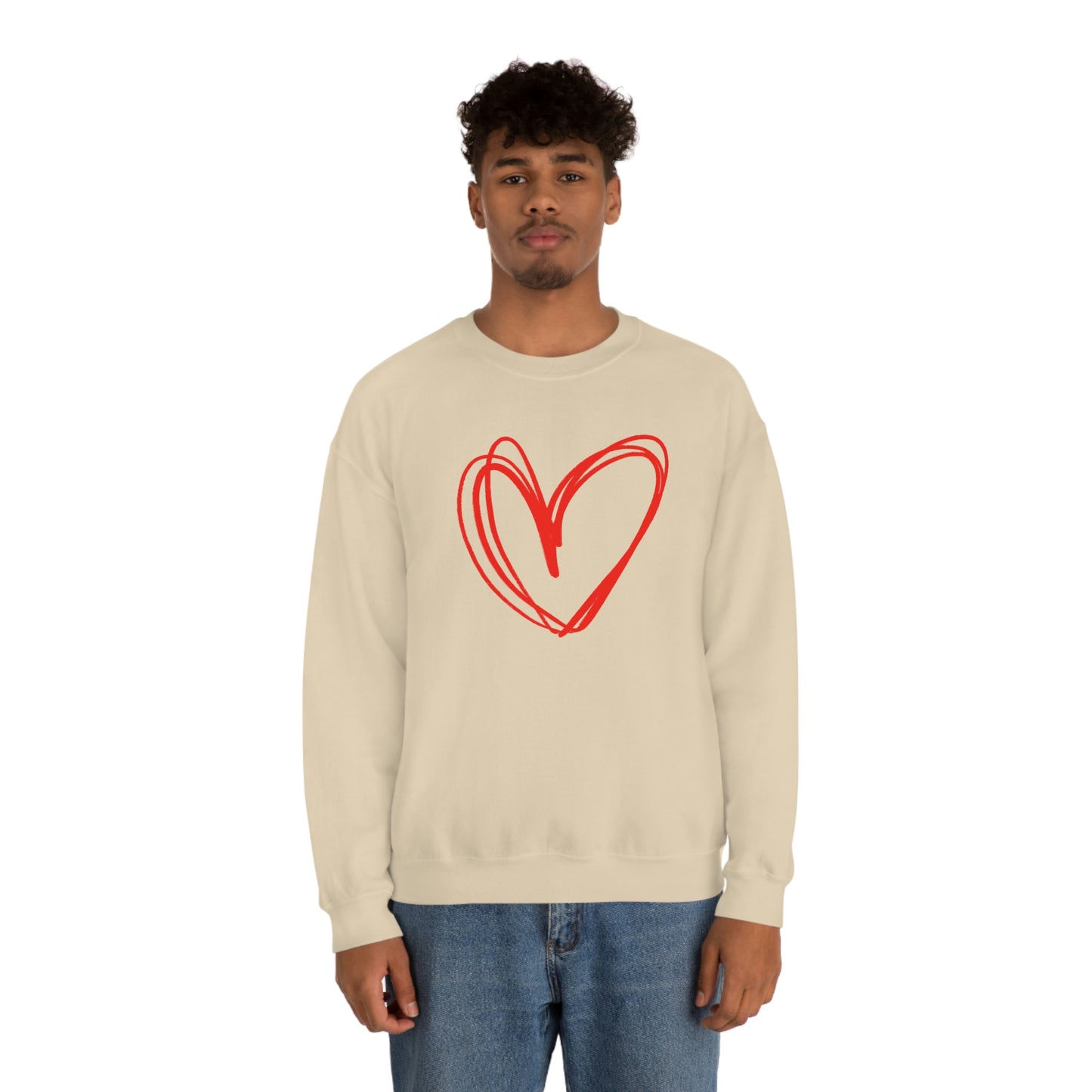 Heart Valentine Women's Unisex Heavy Blend Crewneck Sweatshirt