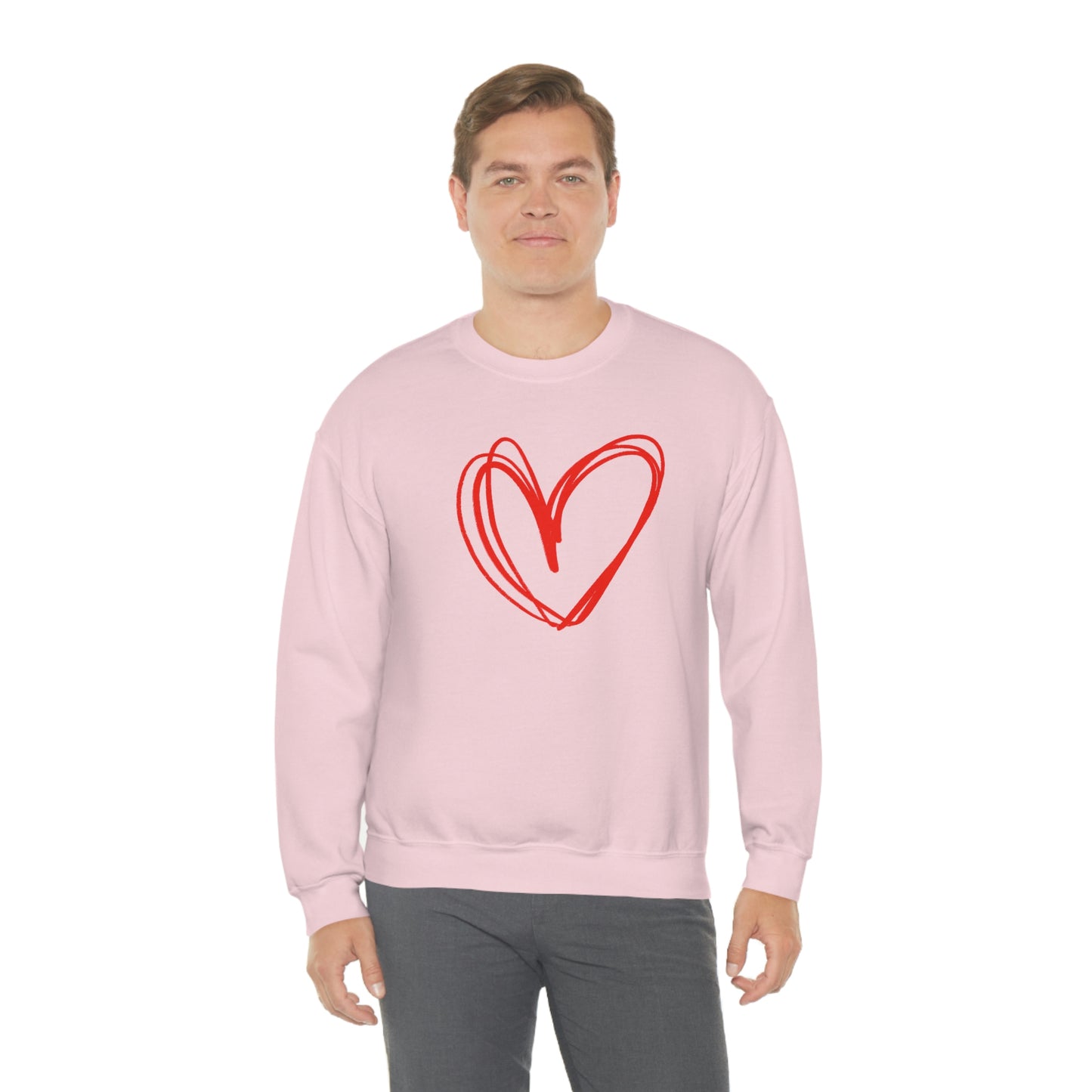 Heart Valentine Women's Unisex Heavy Blend Crewneck Sweatshirt