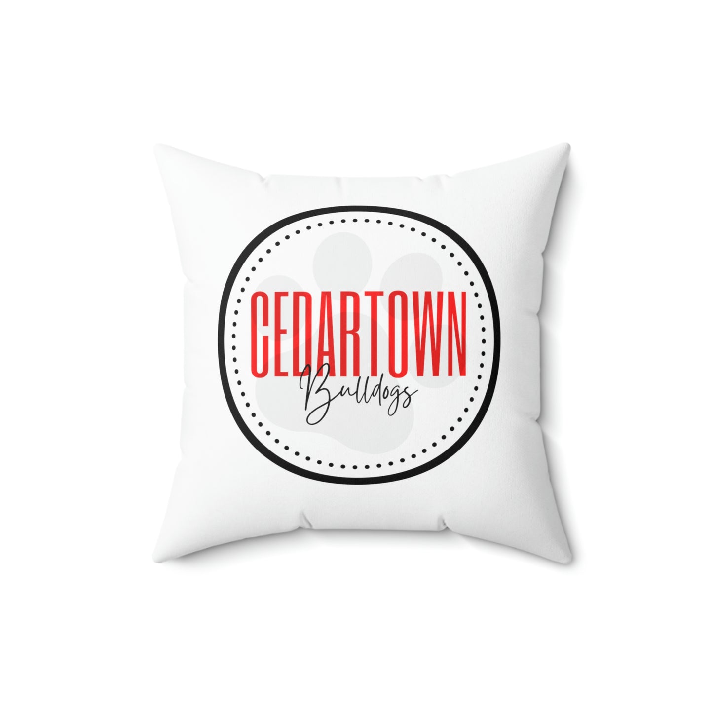 Cedartown Bulldog Square Pillow