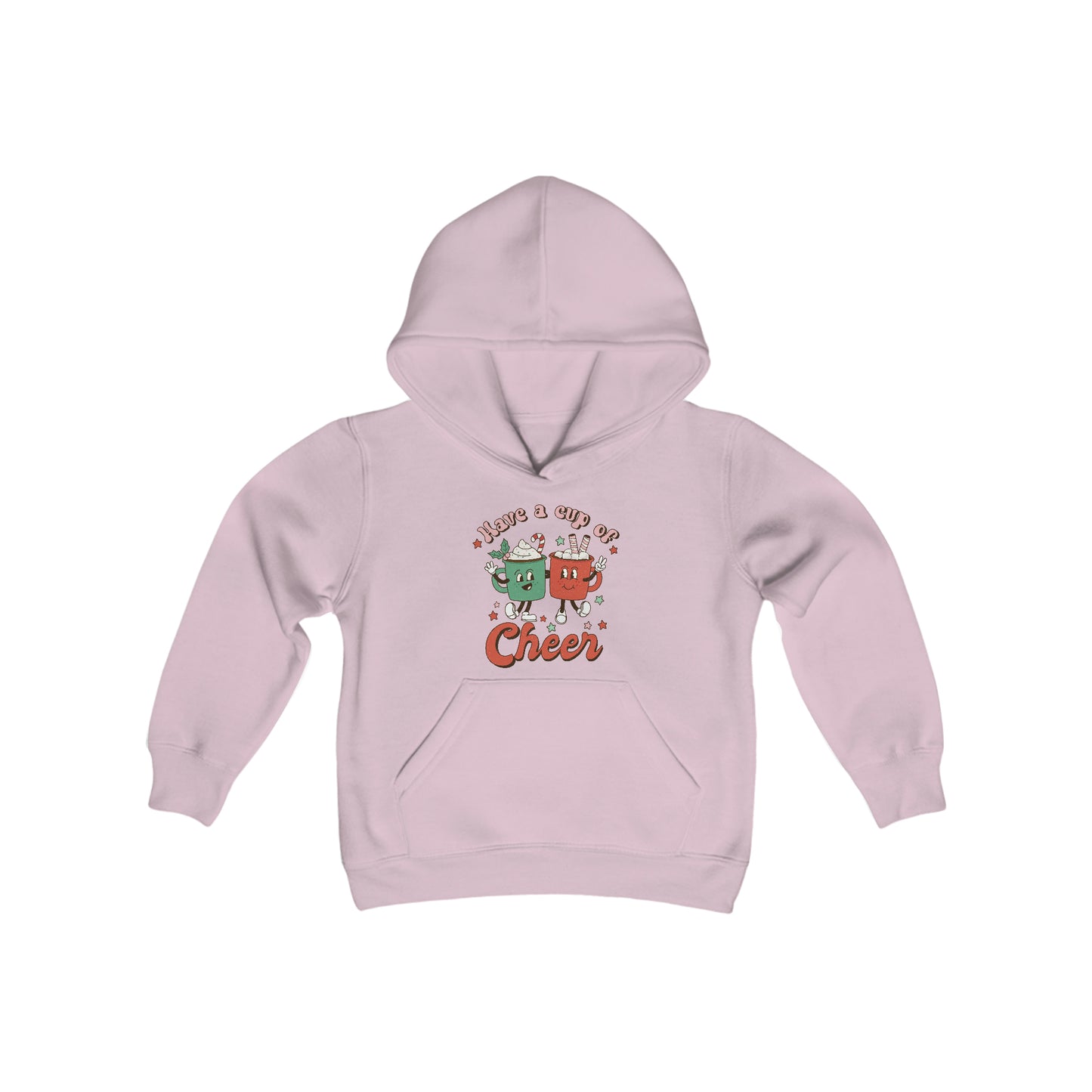 Have a cup of Cheer Christmas Hoodie Youth Heavy Blend Hooded Sweatshirt