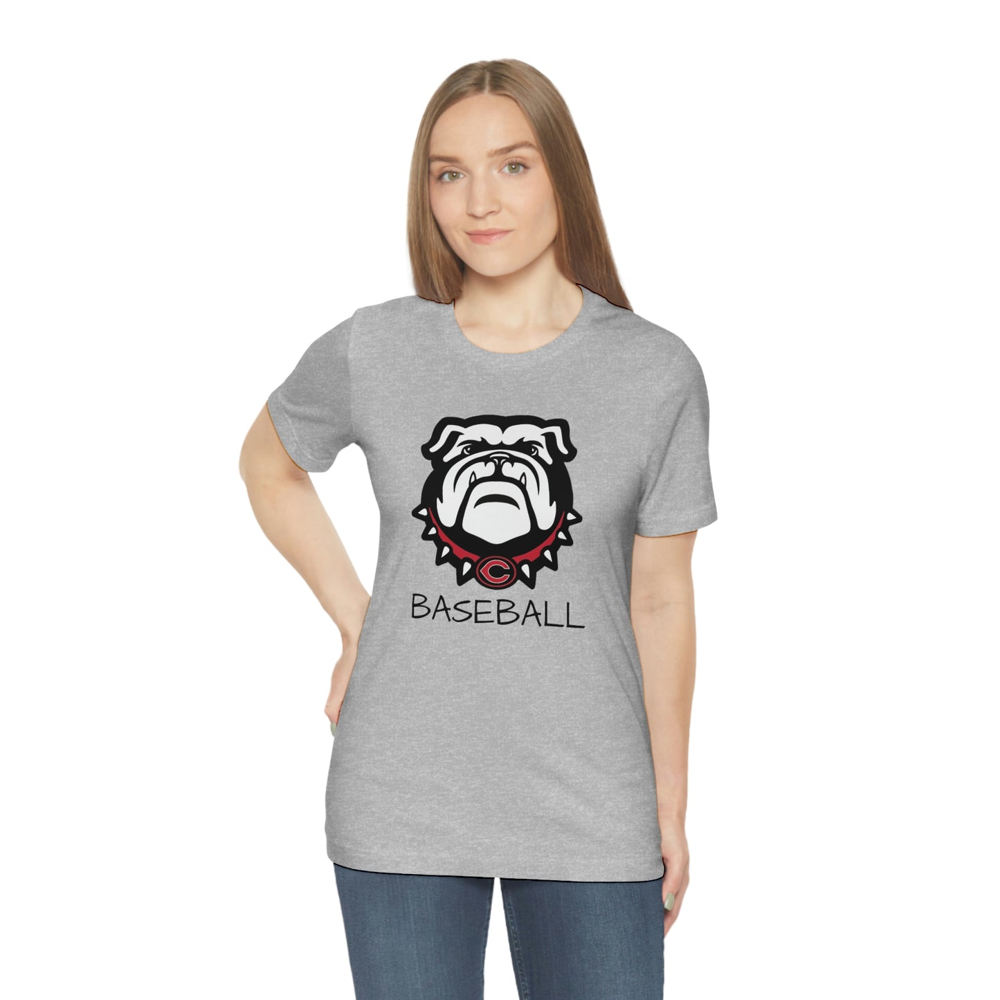 Bulldog Baseball Bella+Canvas 3001 Unisex Jersey Short Sleeve Tee