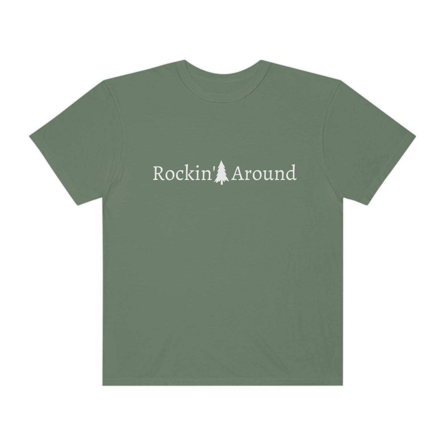 Rockin' Around the Christmas Tree Women's Comfort Colors Garment-Dyed T-shirt