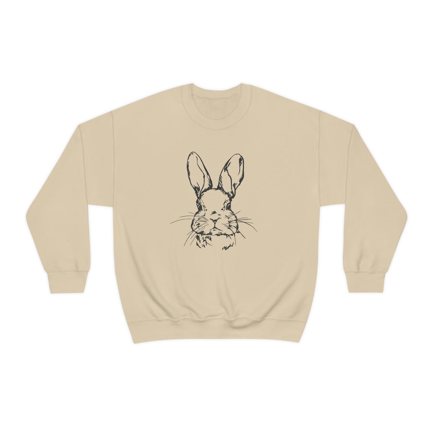 Happy Easter Spring Bunny Gildan 18000 Unisex Heavy Blend Crewneck Sweatshirt