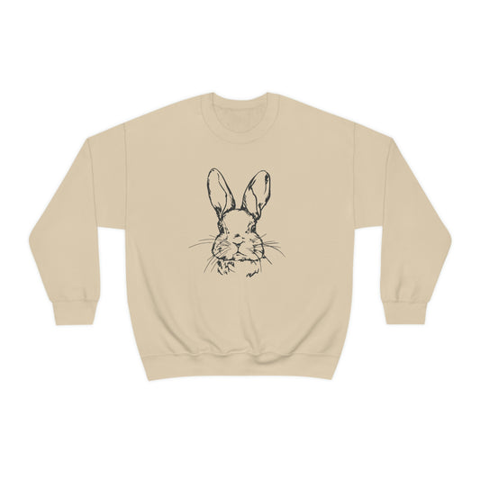 Happy Easter Spring Bunny Gildan 18000 Unisex Heavy Blend Crewneck Sweatshirt