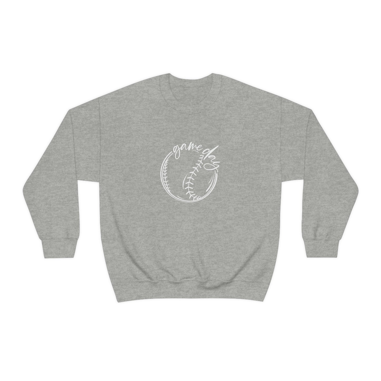 Baseball Game Day Gildan 18000 Unisex Heavy Blend Crewneck Sweatshirt