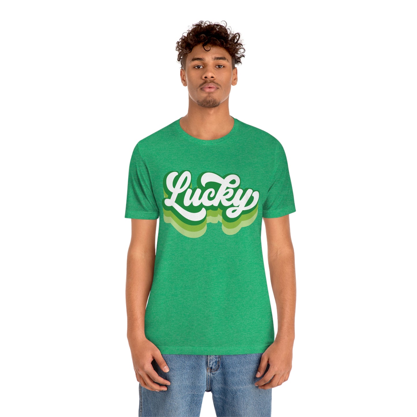 St. Patrick's Day Lucky Bella+Canvas 3001 Unisex Jersey Short Sleeve Tee