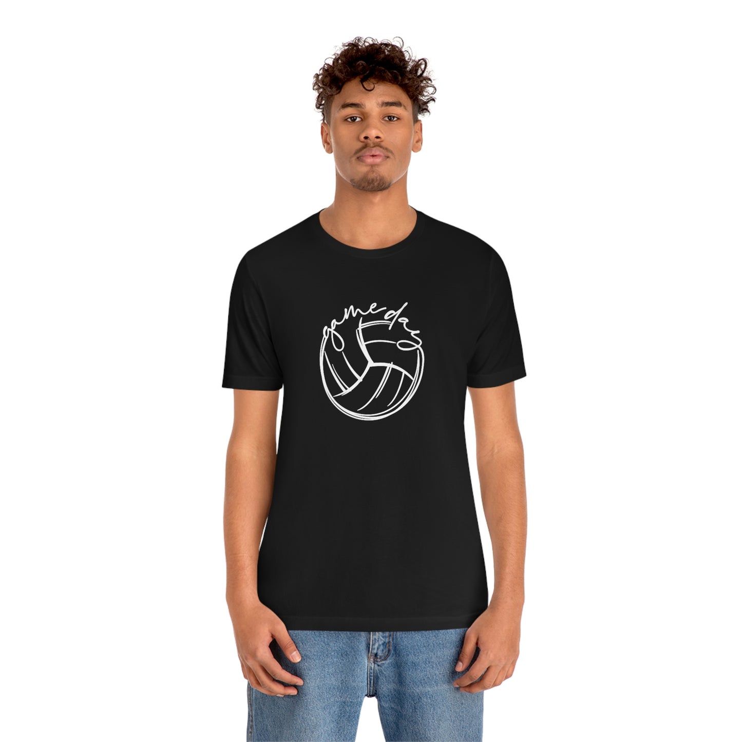 Volleyball Game Day Bella+Canvas 3001 Unisex Jersey Short Sleeve Tee