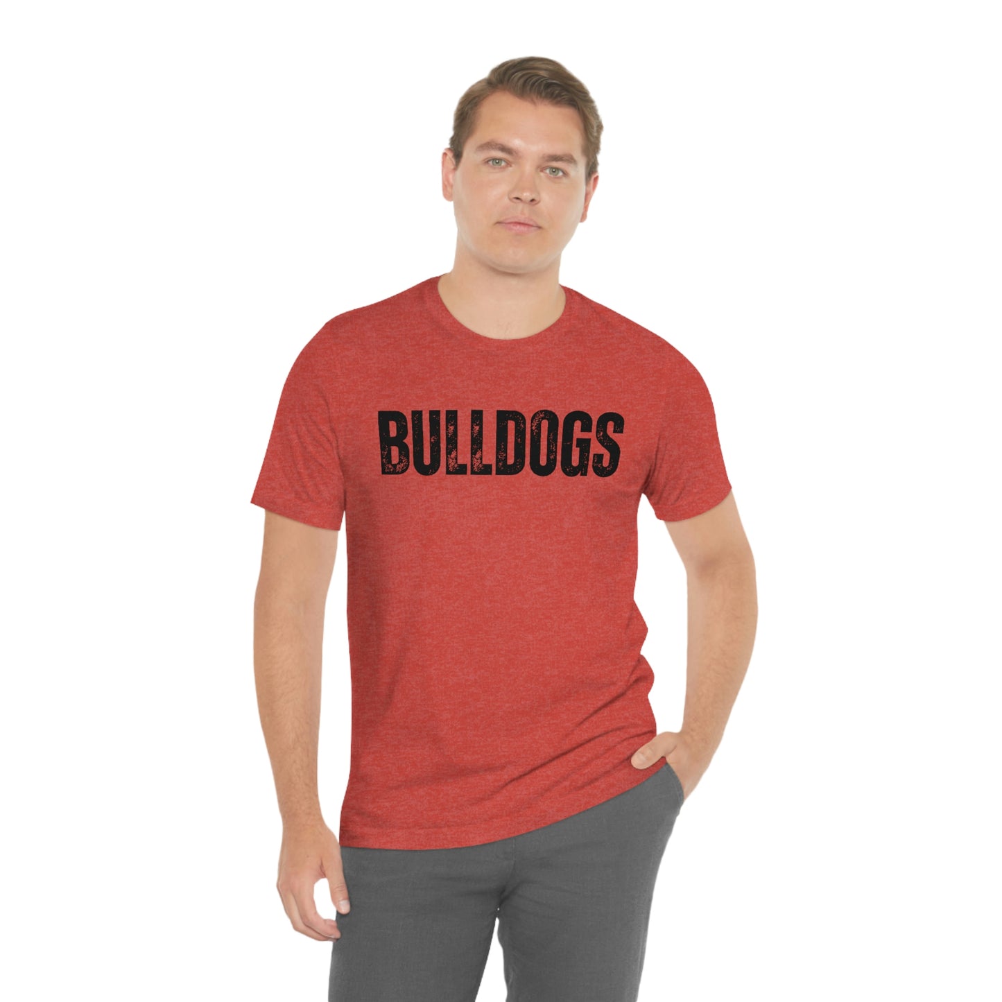 Bulldogs Women's and Men's Unisex Jersey Short Sleeve Tee Bella+Canvas 3001