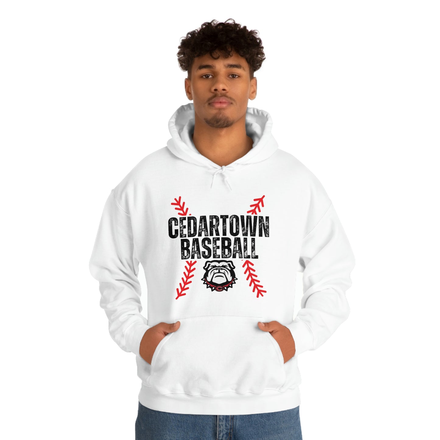 Cedartown Baseball Gildan 18500 Unisex Heavy Blend Hooded Sweatshirt with Pockets