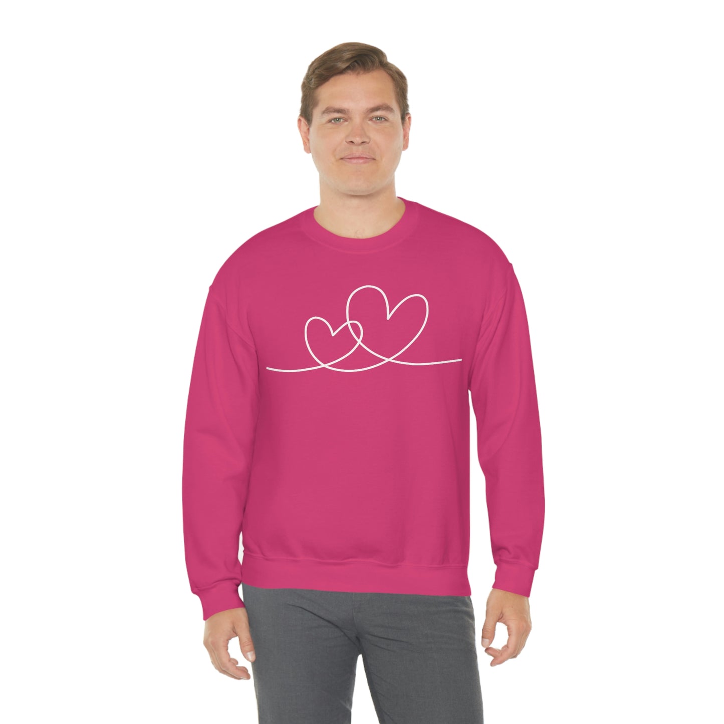 Valentine Hearts Women's Unisex Heavy Blend Crewneck Sweatshirt