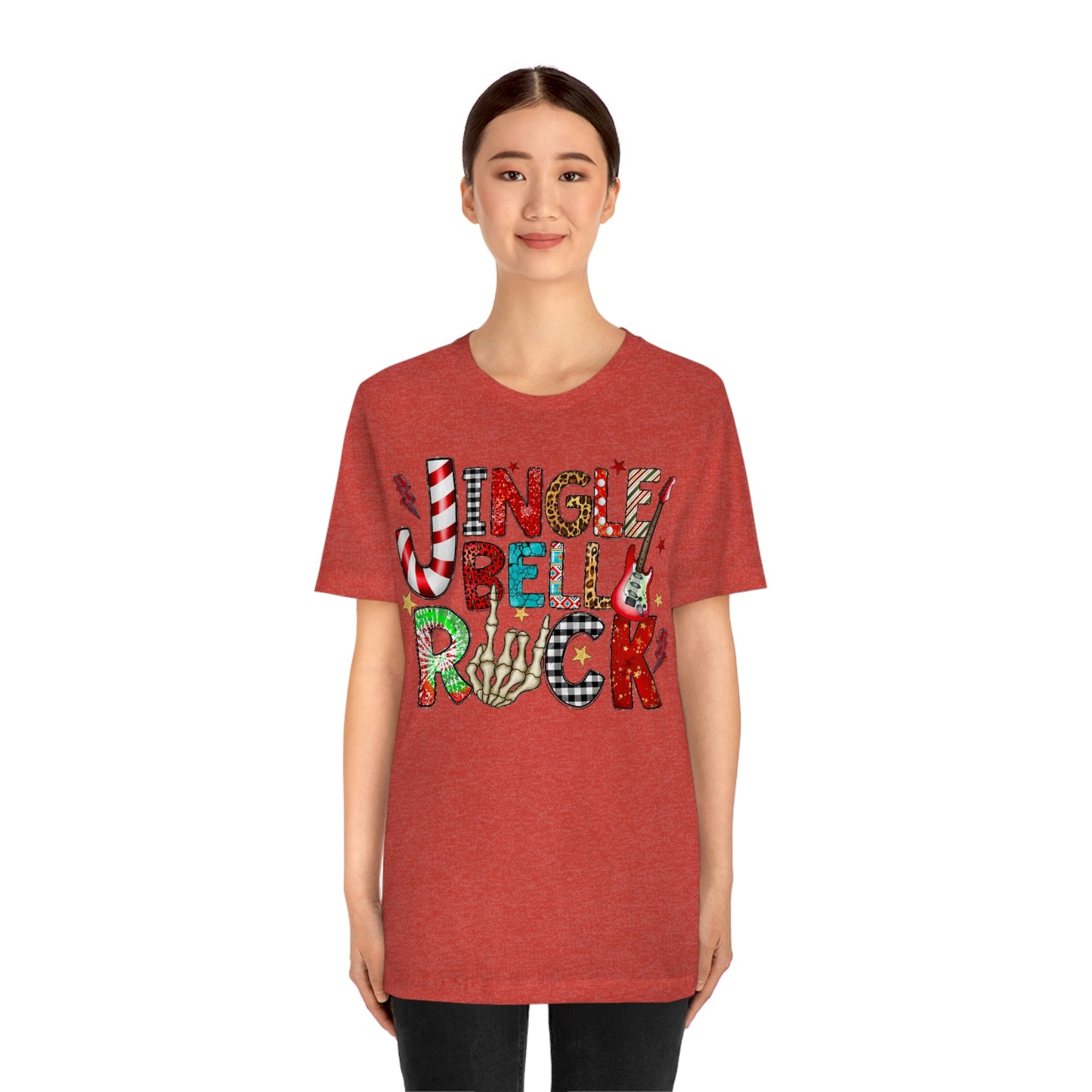 Jingle Bell Rock Women's Christmas Shirt Jersey Short Sleeve Tee