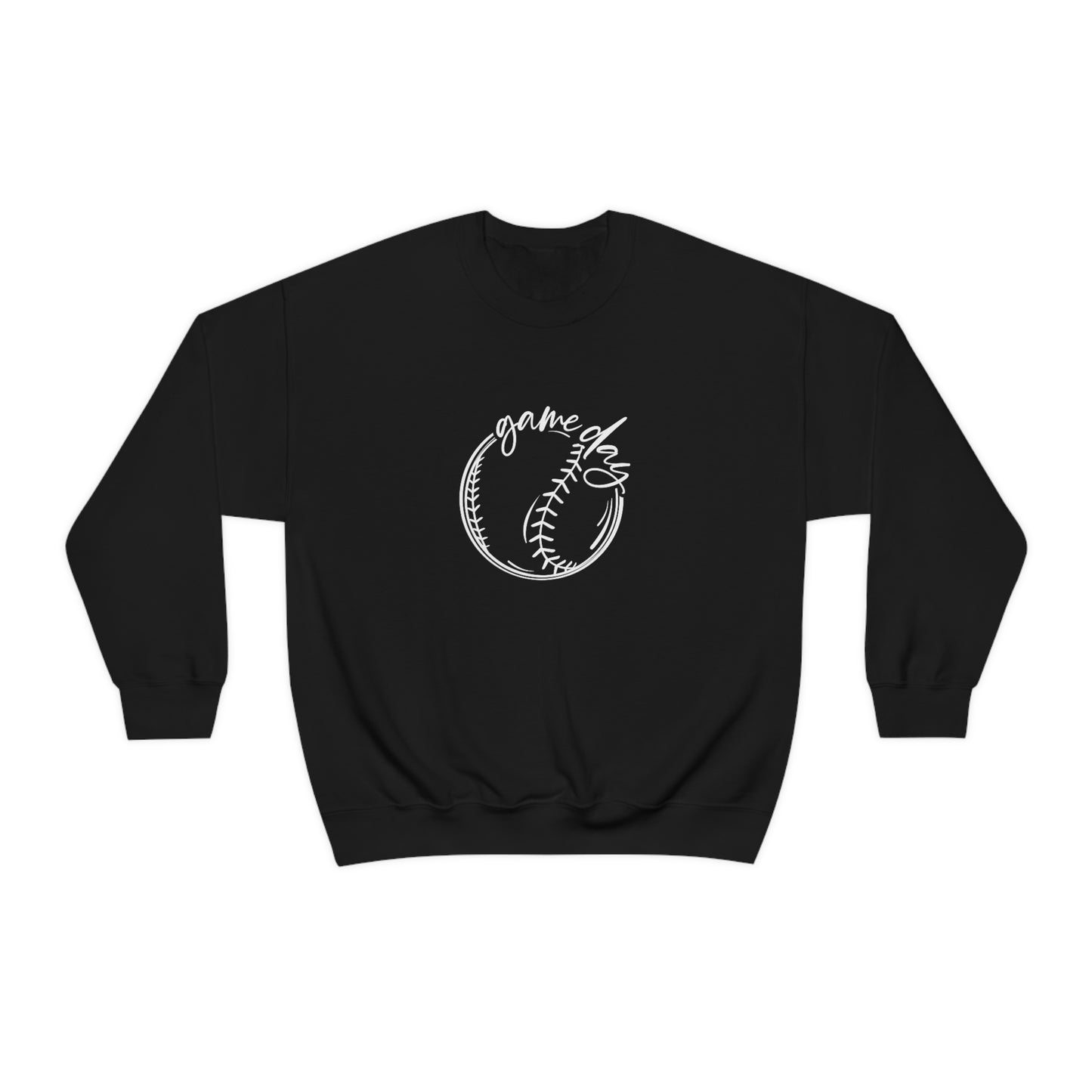 Baseball Game Day Gildan 18000 Unisex Heavy Blend Crewneck Sweatshirt