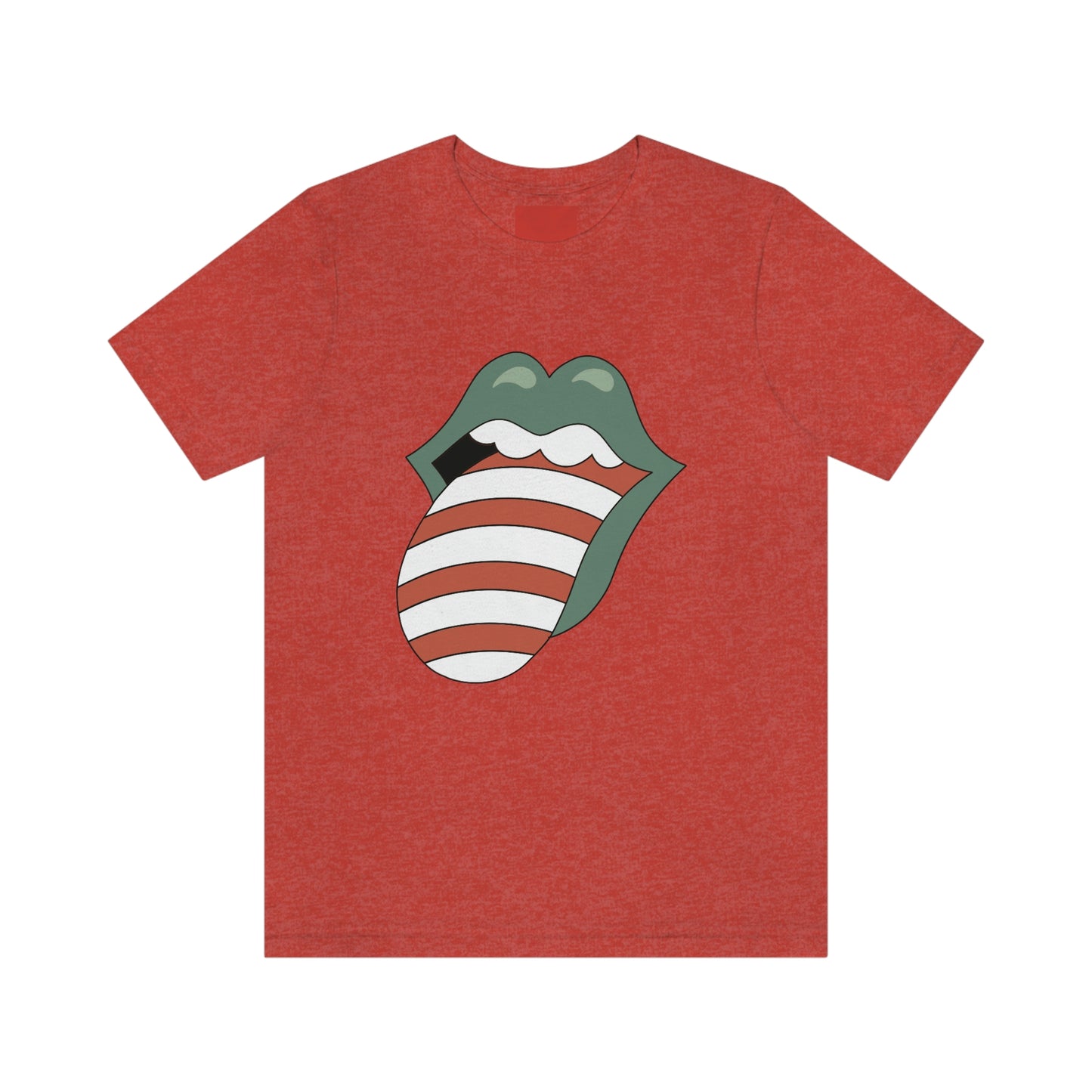 Christmas Tongue T-shirt Women's Unisex Jersey Short Sleeve Tee