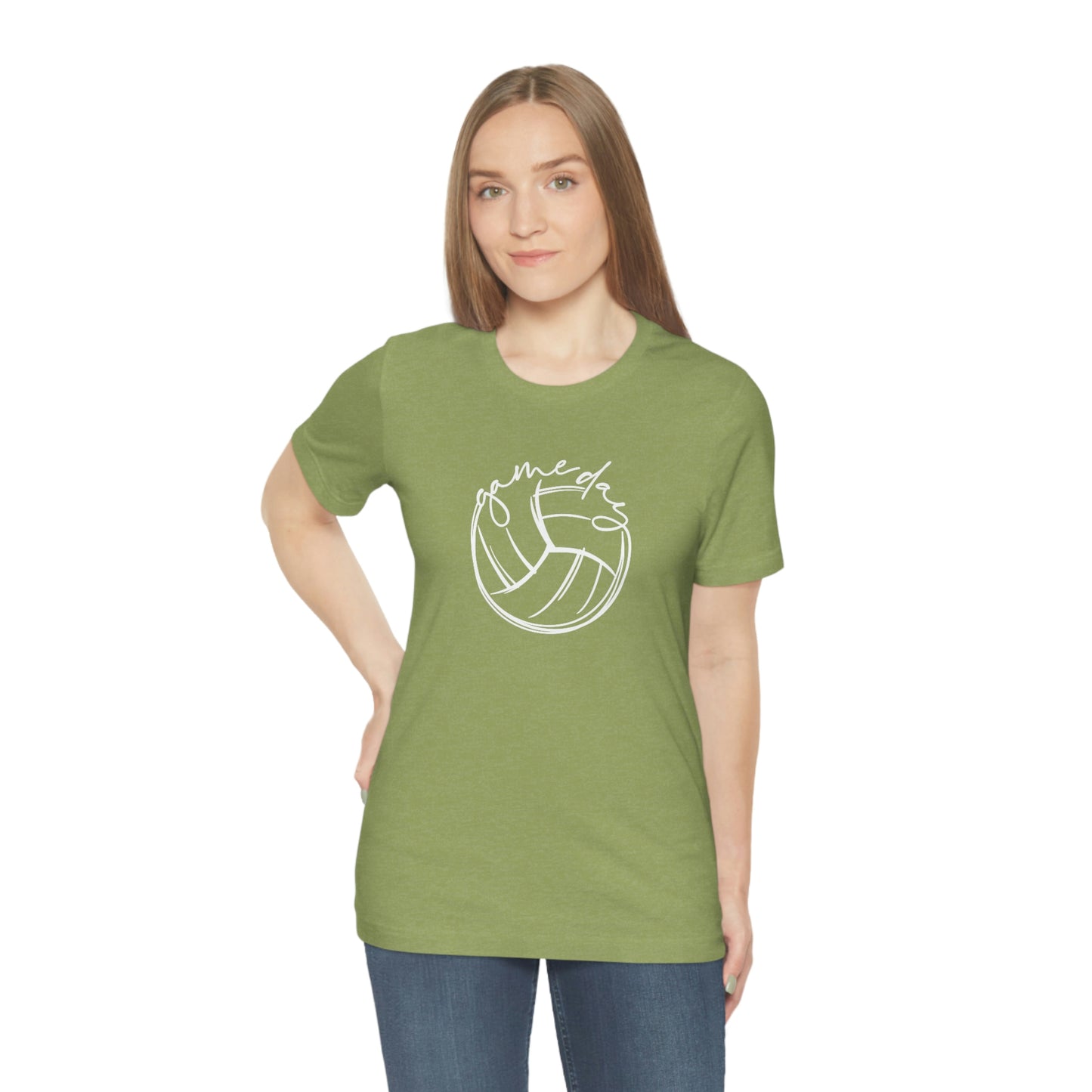 Volleyball Game Day Bella+Canvas 3001 Unisex Jersey Short Sleeve Tee