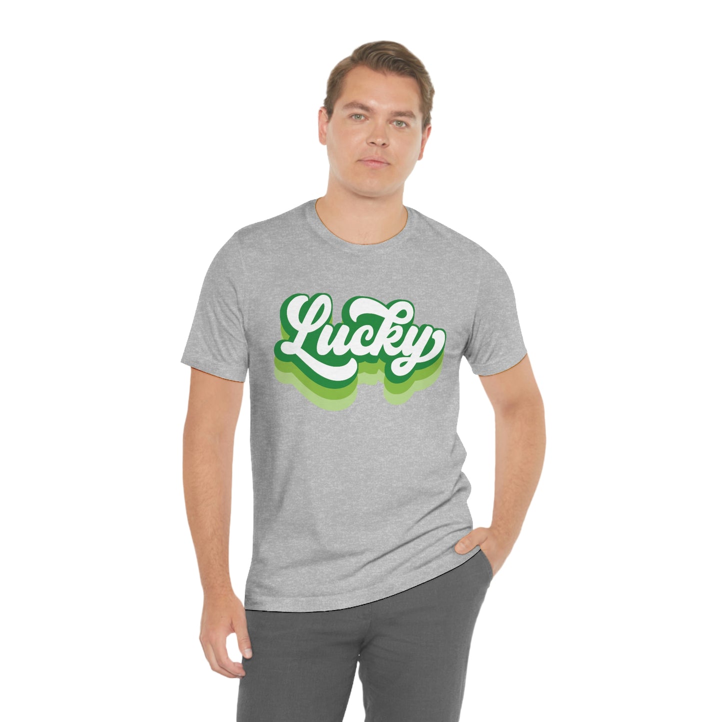 St. Patrick's Day Lucky Bella+Canvas 3001 Unisex Jersey Short Sleeve Tee