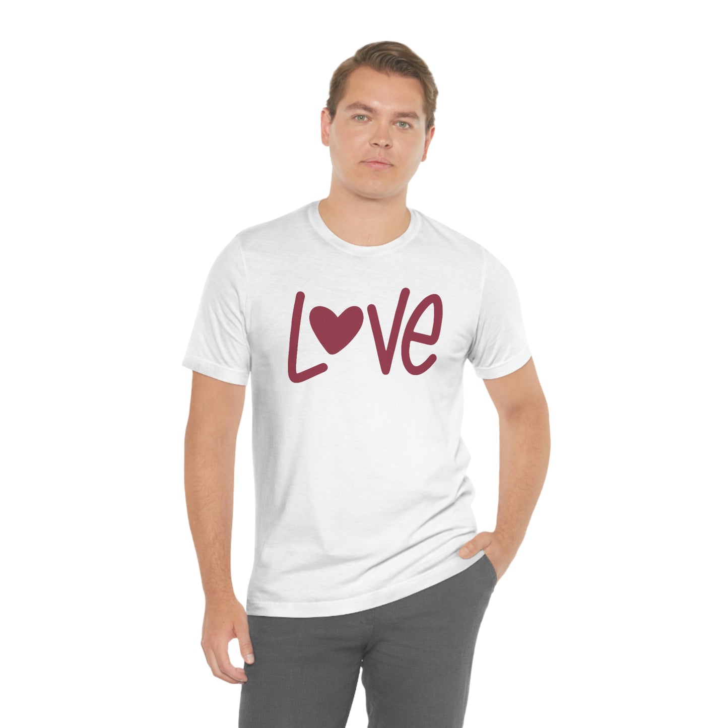 Love Valentine Shirt Unisex Jersey Short Sleeve Tee