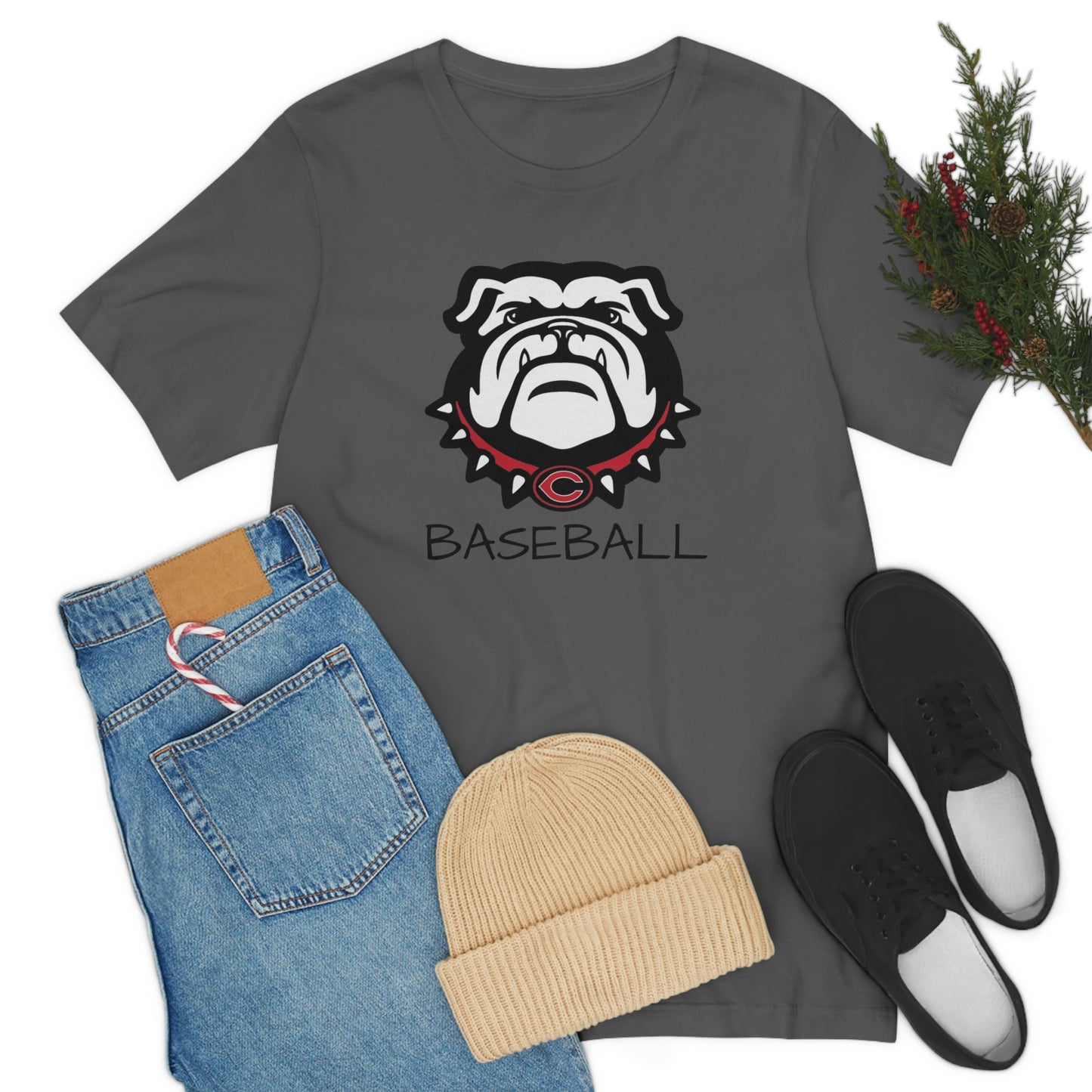 Bulldog Baseball Bella+Canvas 3001 Unisex Jersey Short Sleeve Tee