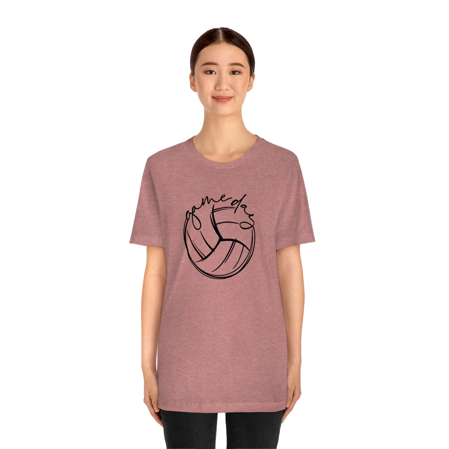 Volleyball Game Day Bella+Canvas 3001 Unisex Jersey Short Sleeve Tee