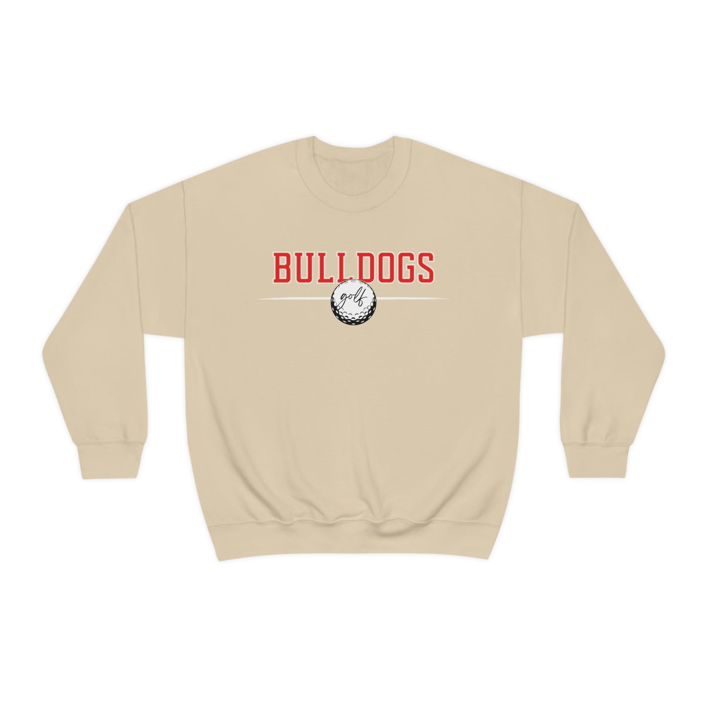 Cedartown Bulldogs Golf Gildan 18000 Unisex Heavy Blend Crewneck Sweatshirt